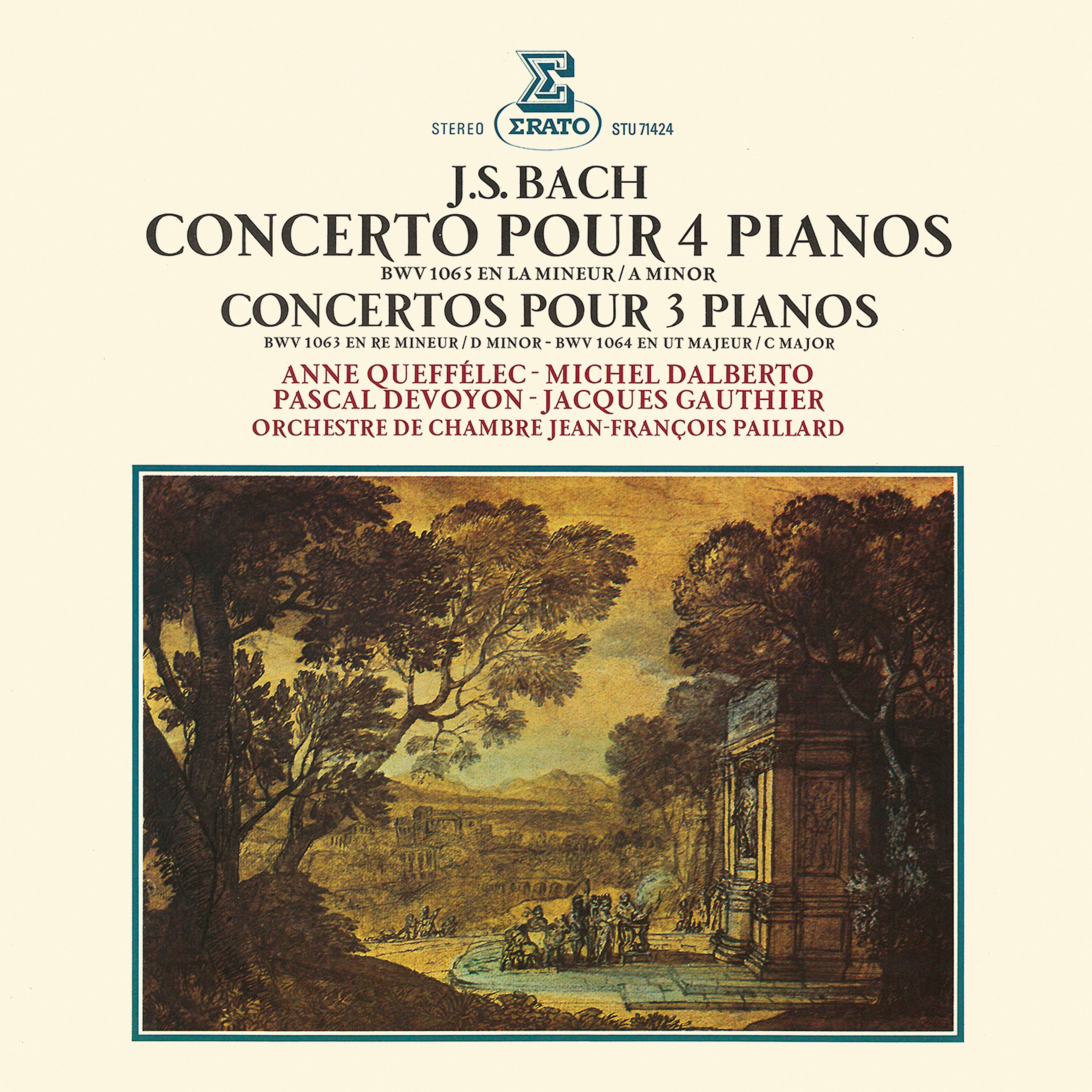 Постер альбома Bach: Concertos pour 3 et 4 pianos, BWV 1063, 1064 & 1065