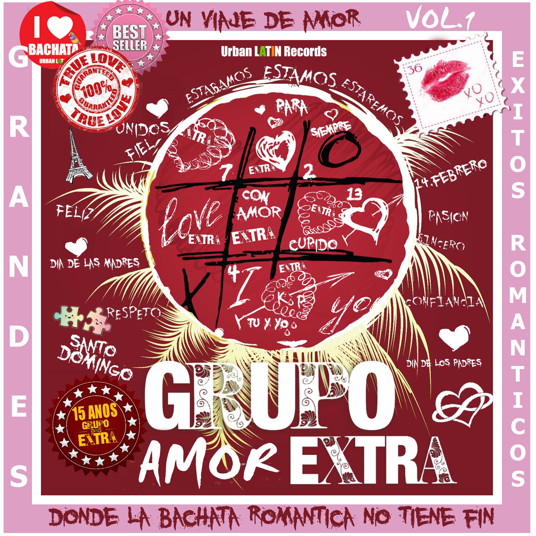 Постер альбома AMOR EXTRA - Un Viaje de Amor, donde la Bachata romantica no tiene fin