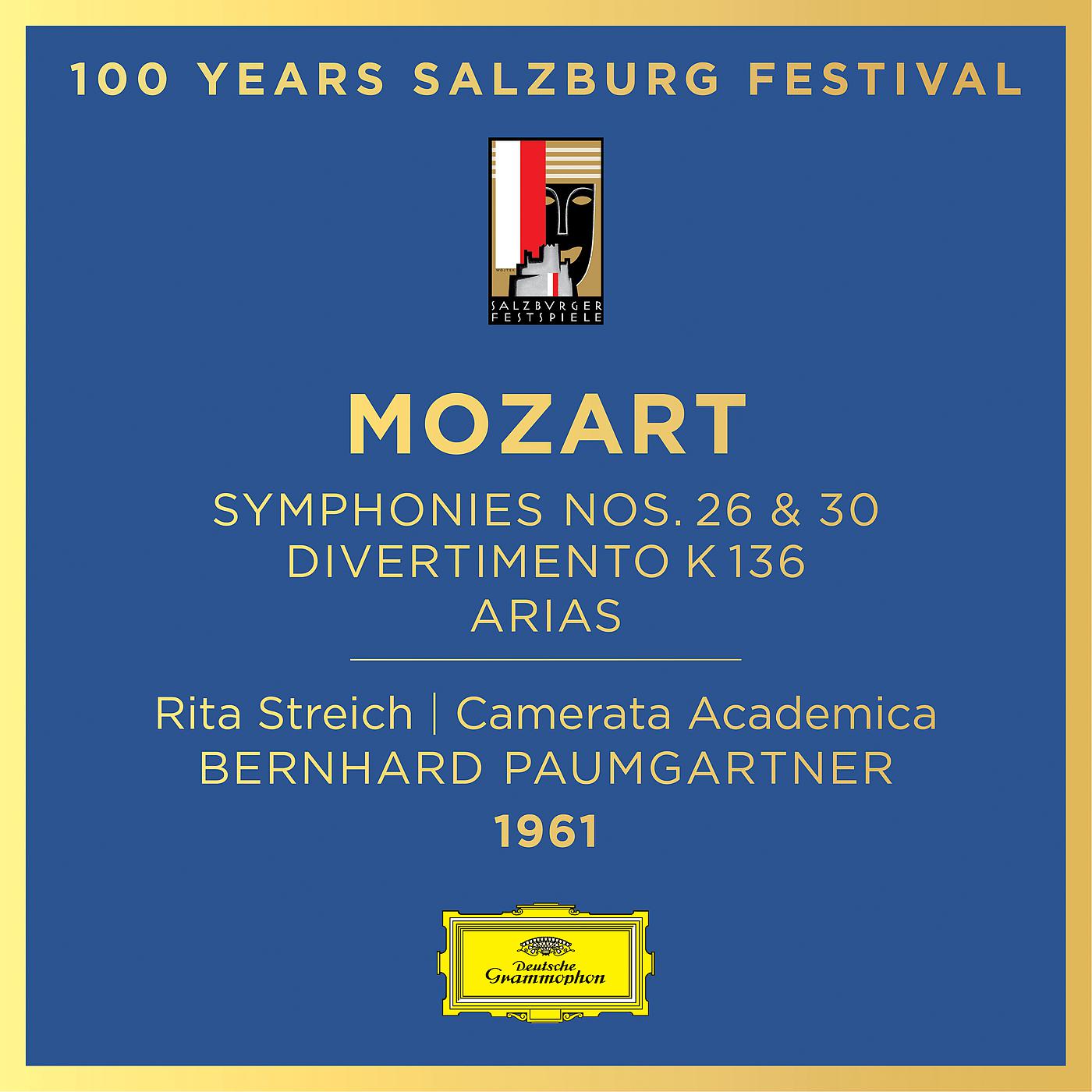 Постер альбома Mozart: Symphony Nos. 26 & 30; Divertimento, K. 136; Arias
