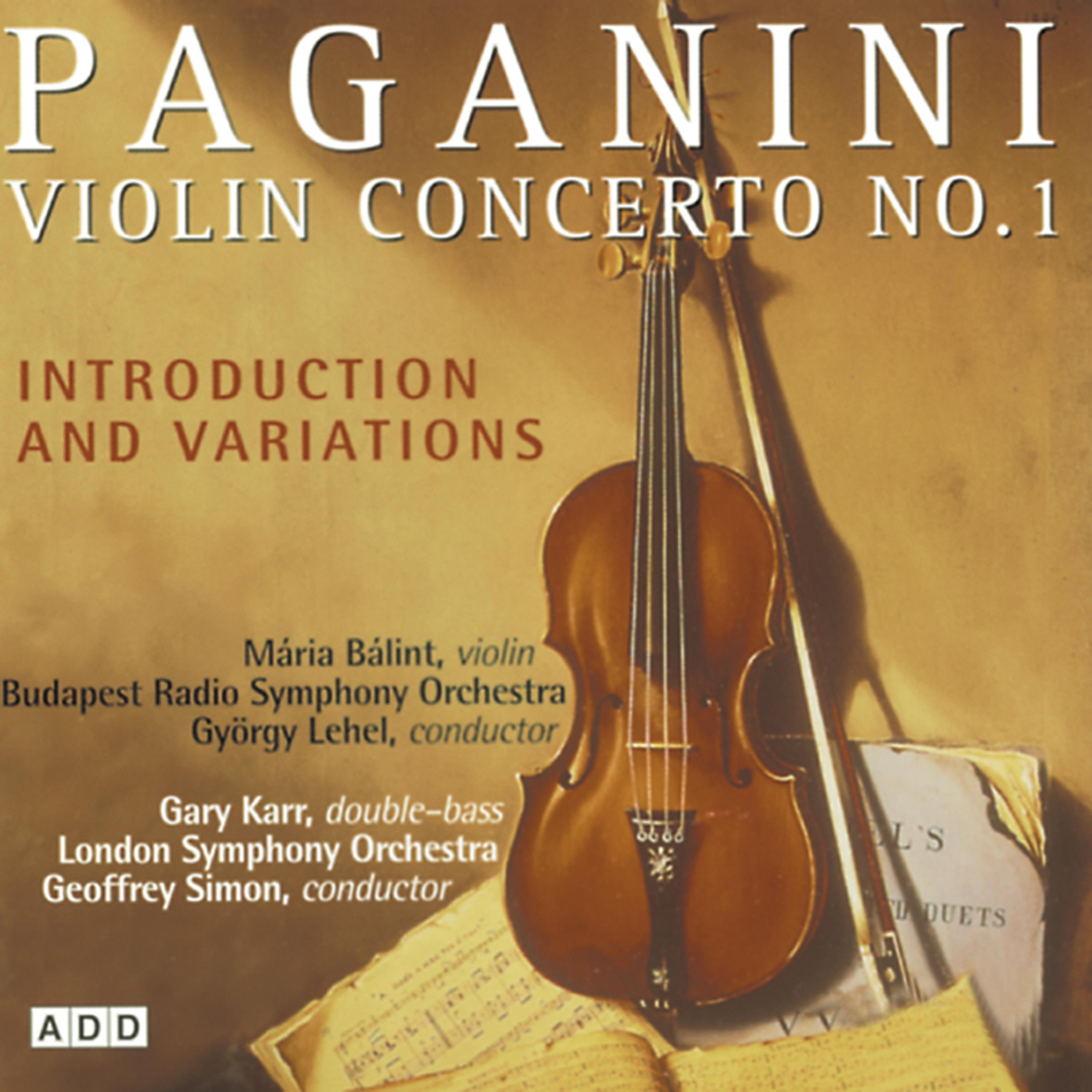 Постер альбома Paganini- Violin Concerto