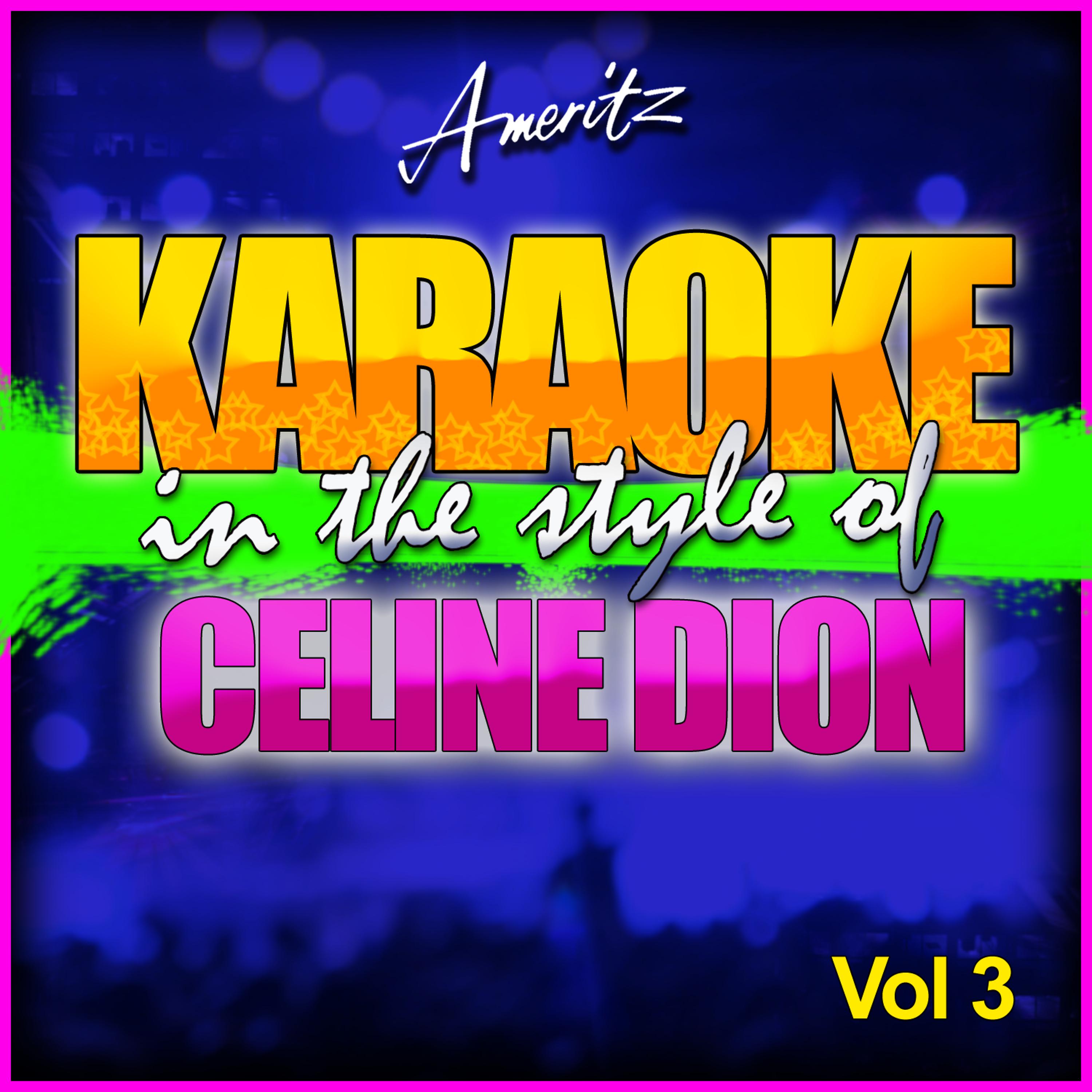 Постер альбома Karaoke - Celine Dion Vol. 3