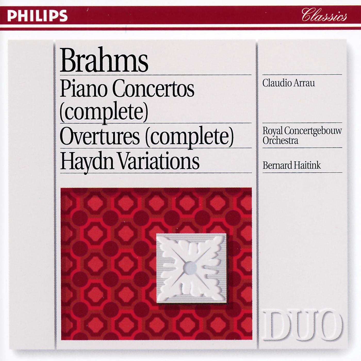 Постер альбома Brahms: Piano Concertos Nos.1 & 2/Haydn Variations etc.