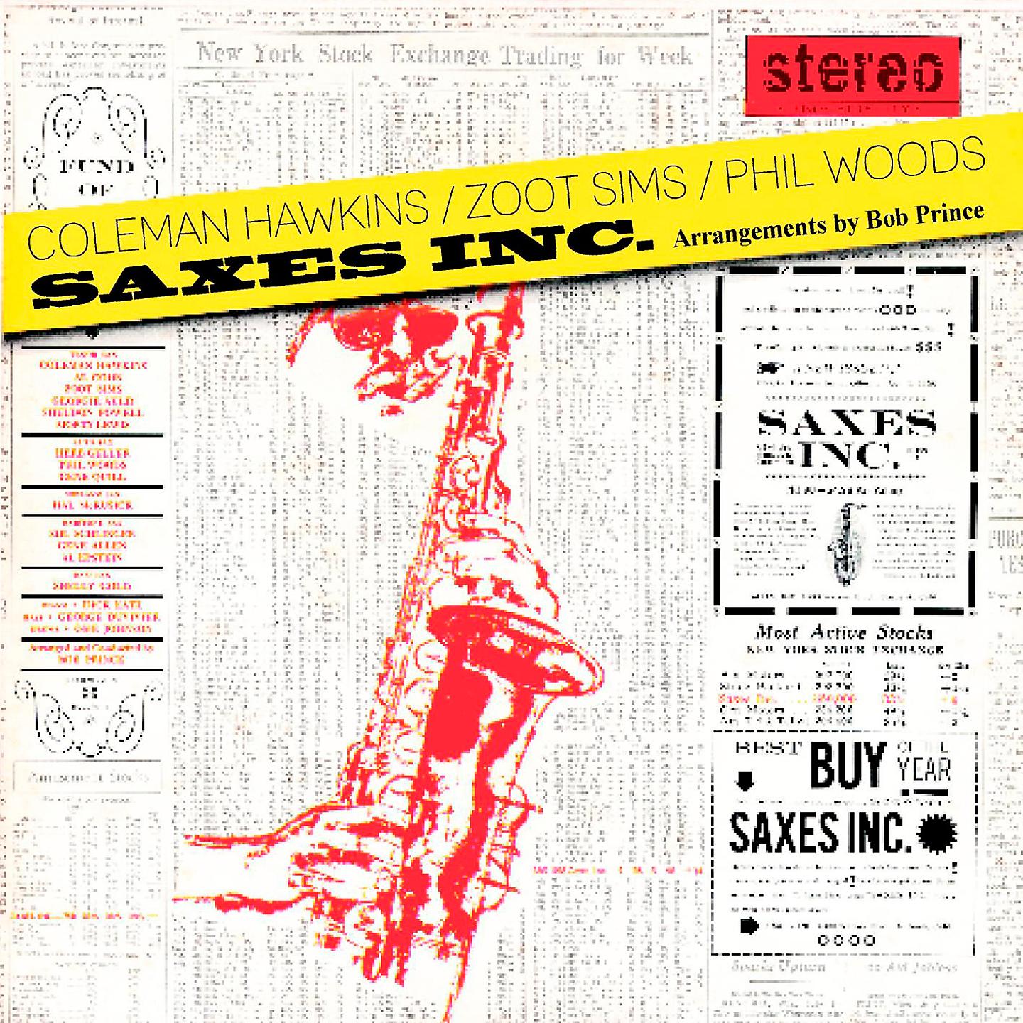 Постер альбома Saxes Inc. With Zoot Sims & Phil Woods
