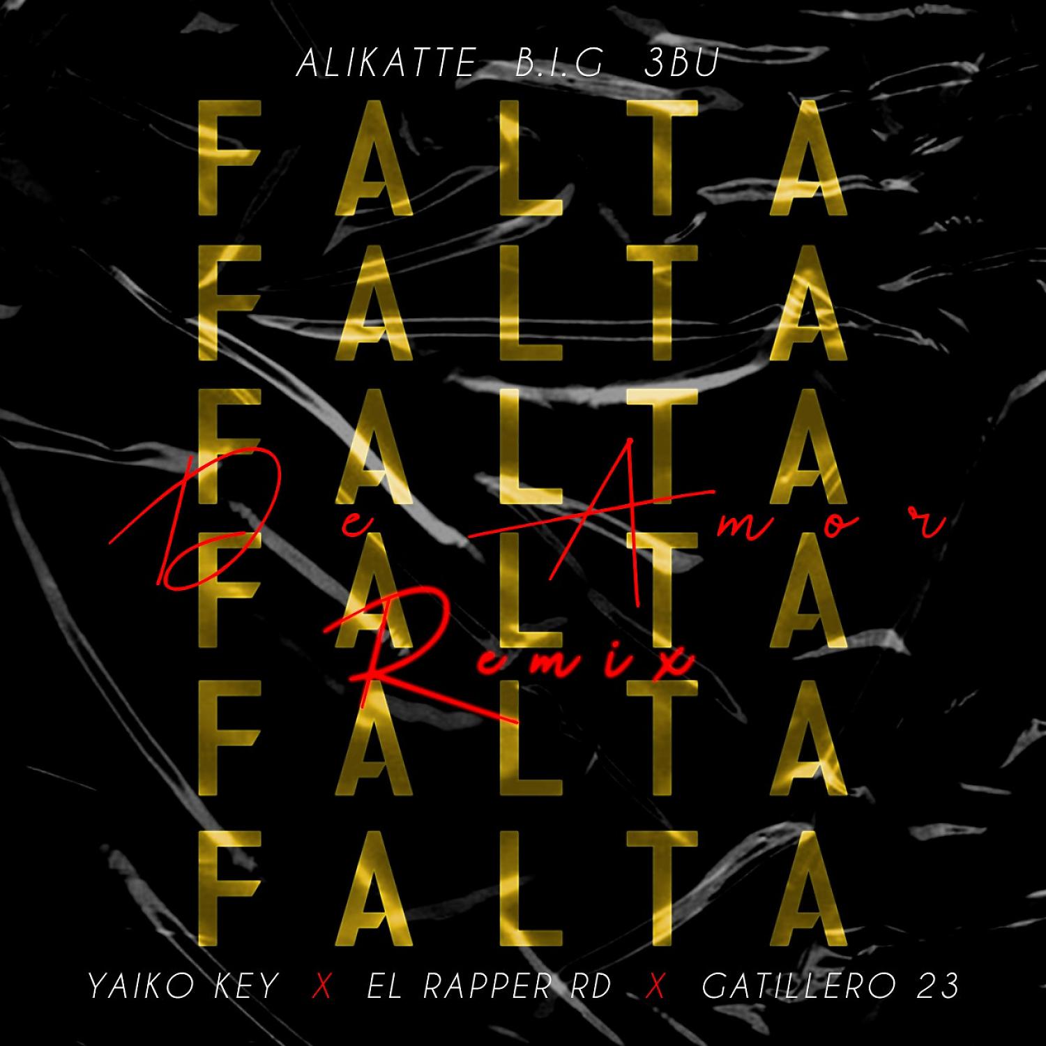 Постер альбома Falta De Amor (feat. Yaiko Key & El Rapper RD) [Remix]