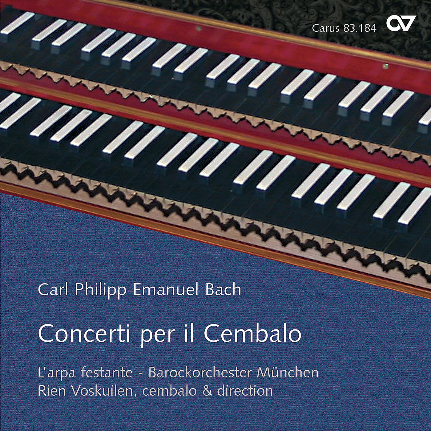 Постер альбома Bach, C.P.E.: Concerti per il Cembalo
