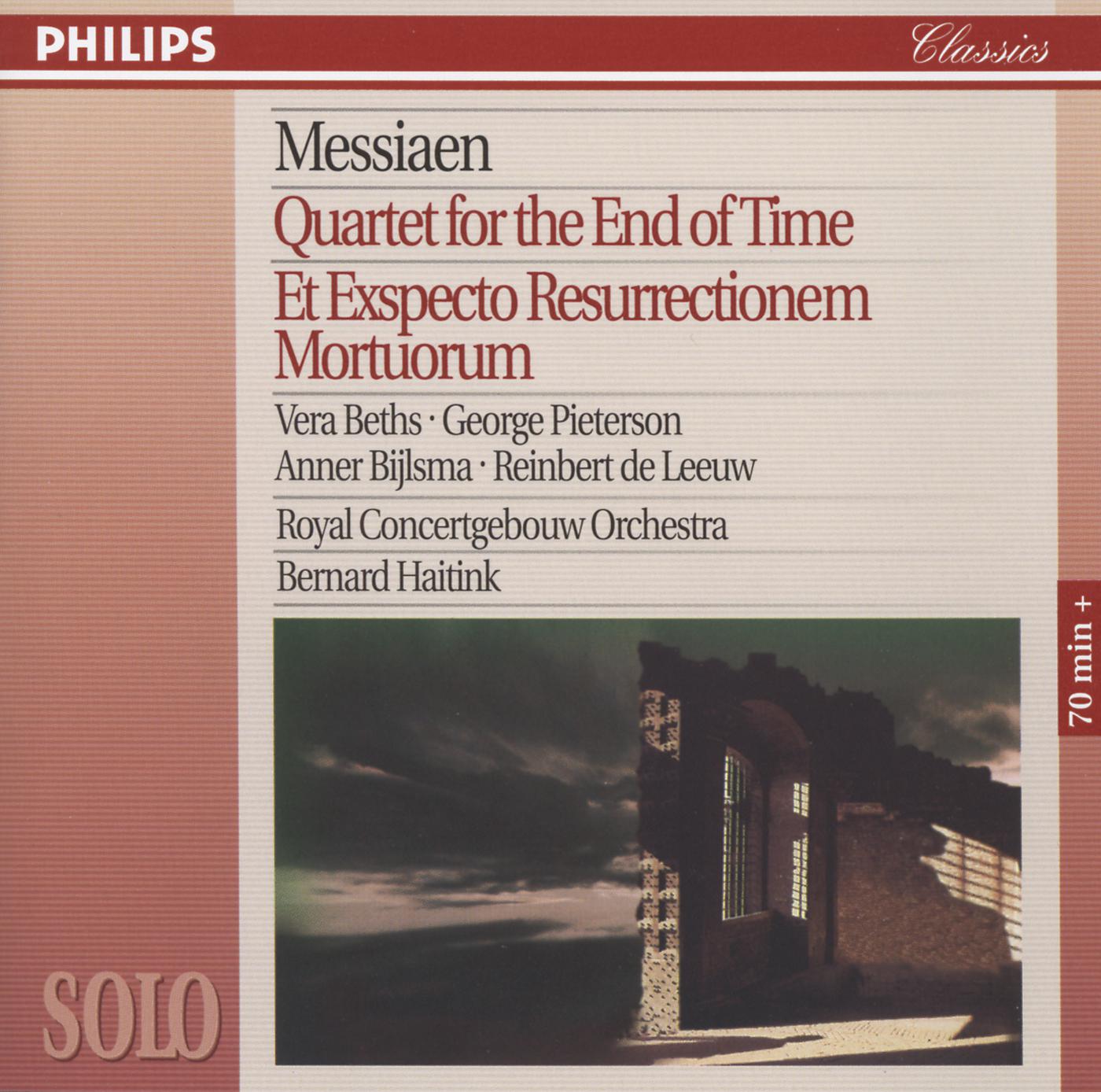 Постер альбома Messiaen: Quartet for the End of Time; Et Expecto Resurrectionem Mortuorum