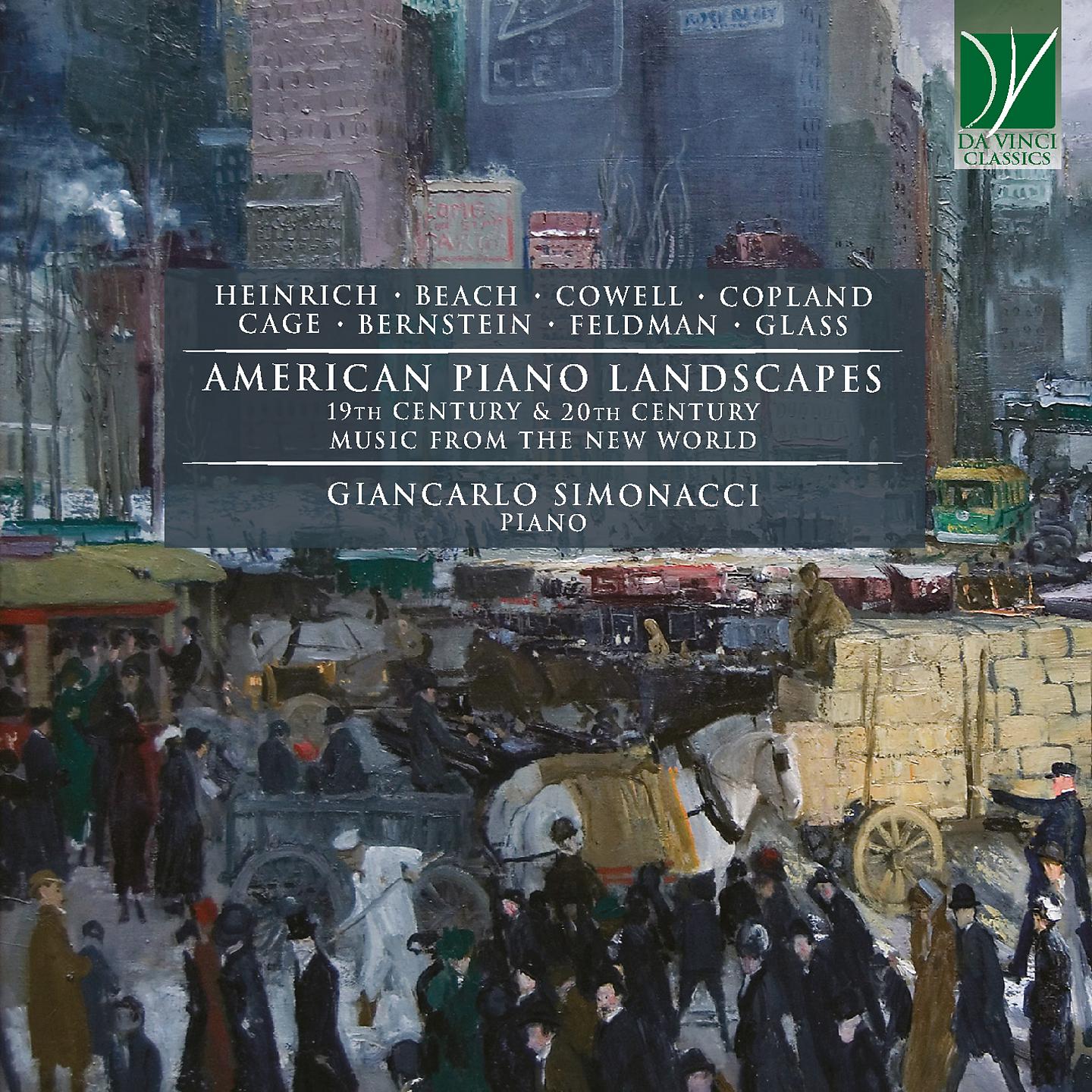 Постер альбома Heinrich, Beach, Cowell, Copland, Cage, Bernstein, Feldman, Glass: American Piano Landscapes