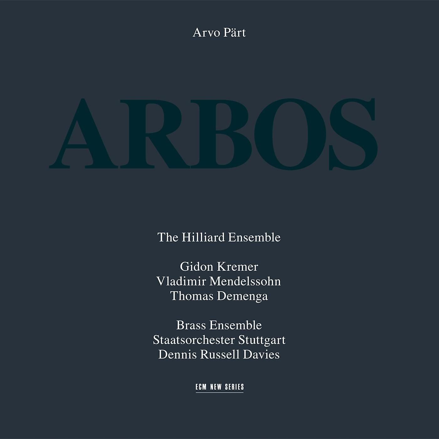 Постер альбома Arvo Pärt: Arbos