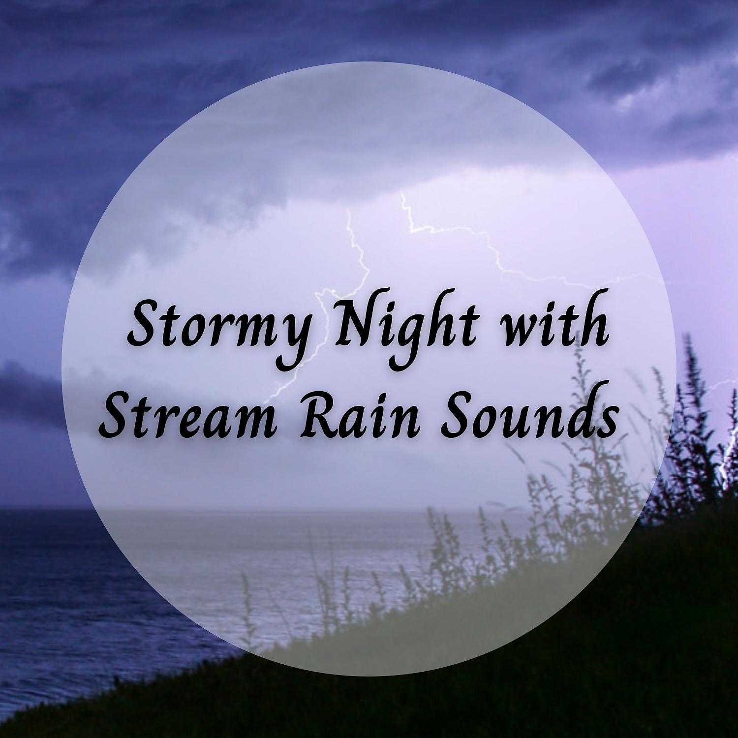 Постер альбома Stormy Night with Stream Rain Sounds