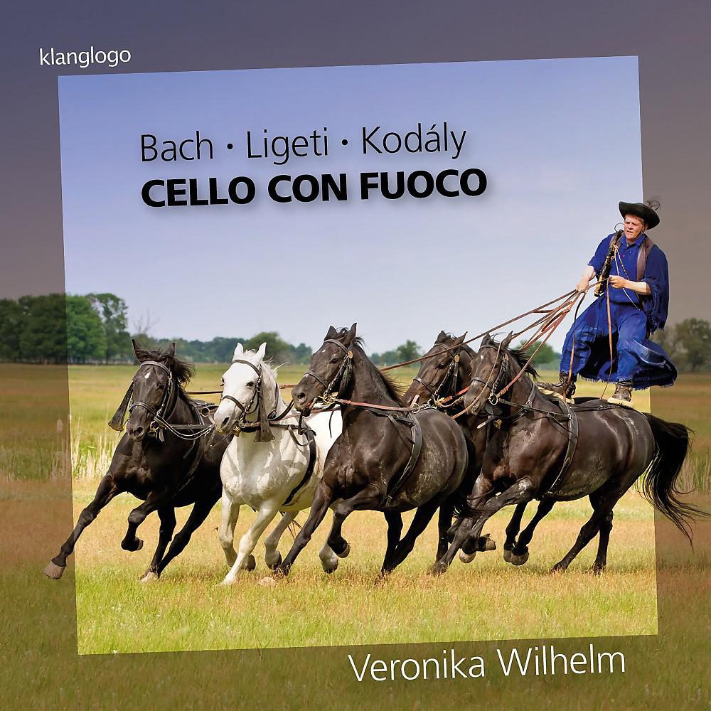 Постер альбома Violoncello: Suites and Sonatas by Johann Sebastian Bach, György Ligeti and Zoltán Kodály (Cello con Fuoco)