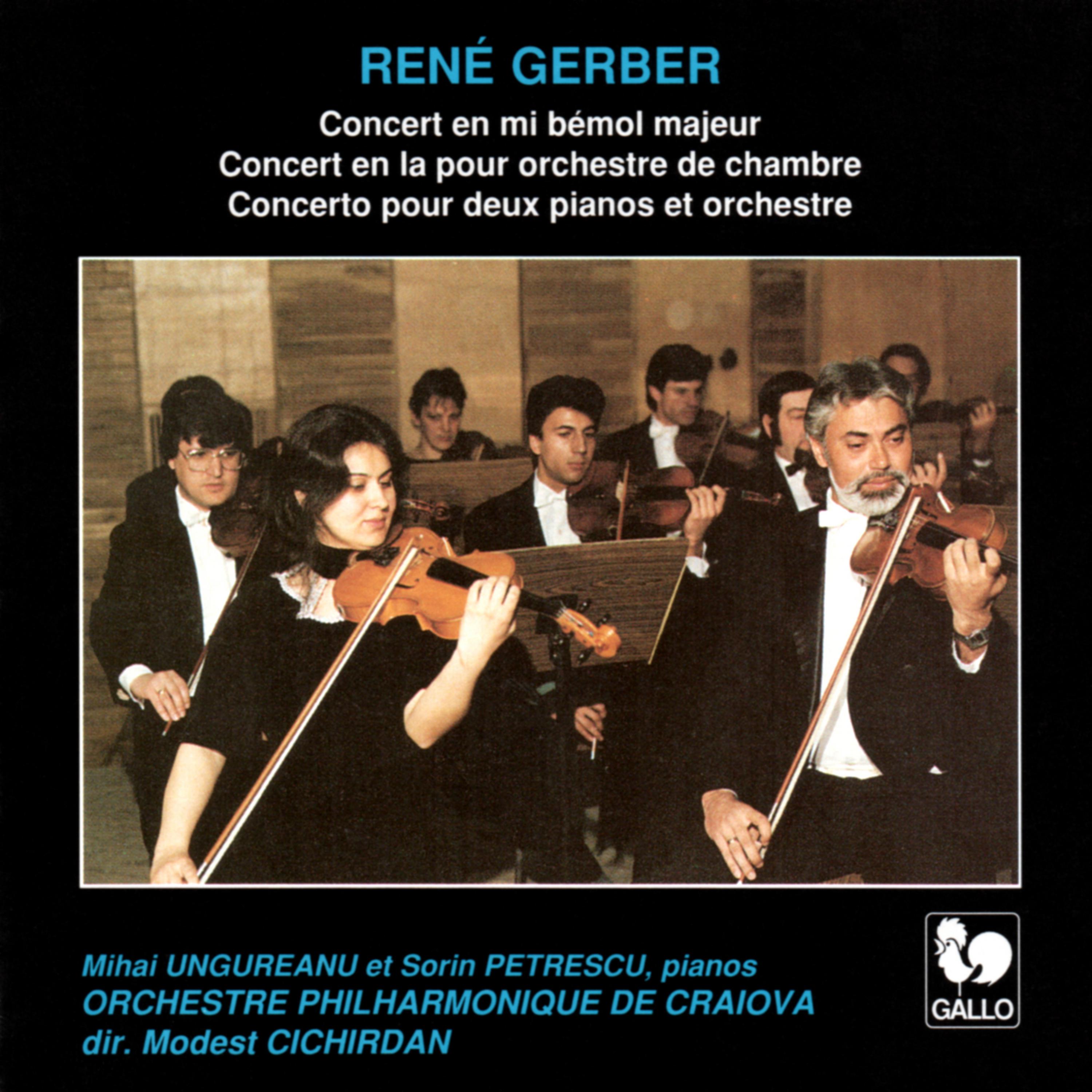 Постер альбома René Gerber: Concerto for 2 Pianos & Orchestra - Concertos for Chamber Orchestra