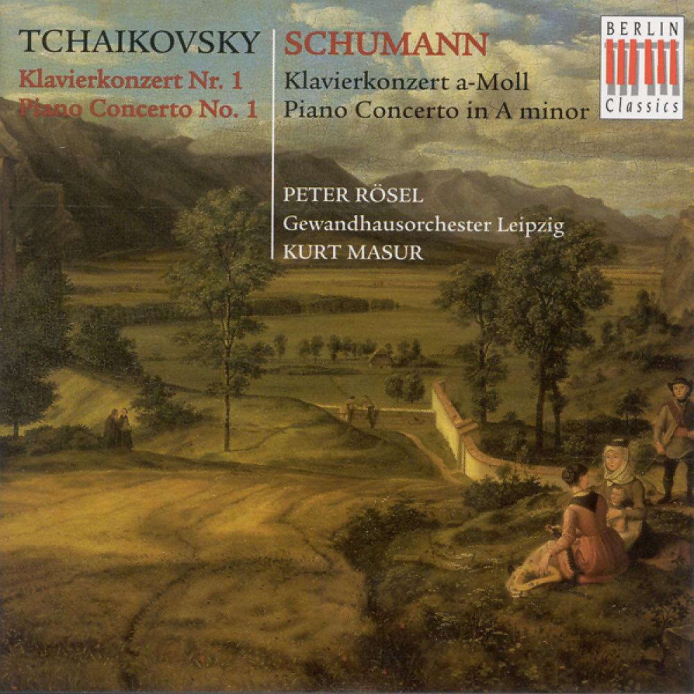 Постер альбома Peter Iljitsch Tschaikowsky / Robert Schumann: Piano Concertos (Rosel, Leipzig Gewandhaus, Masur)