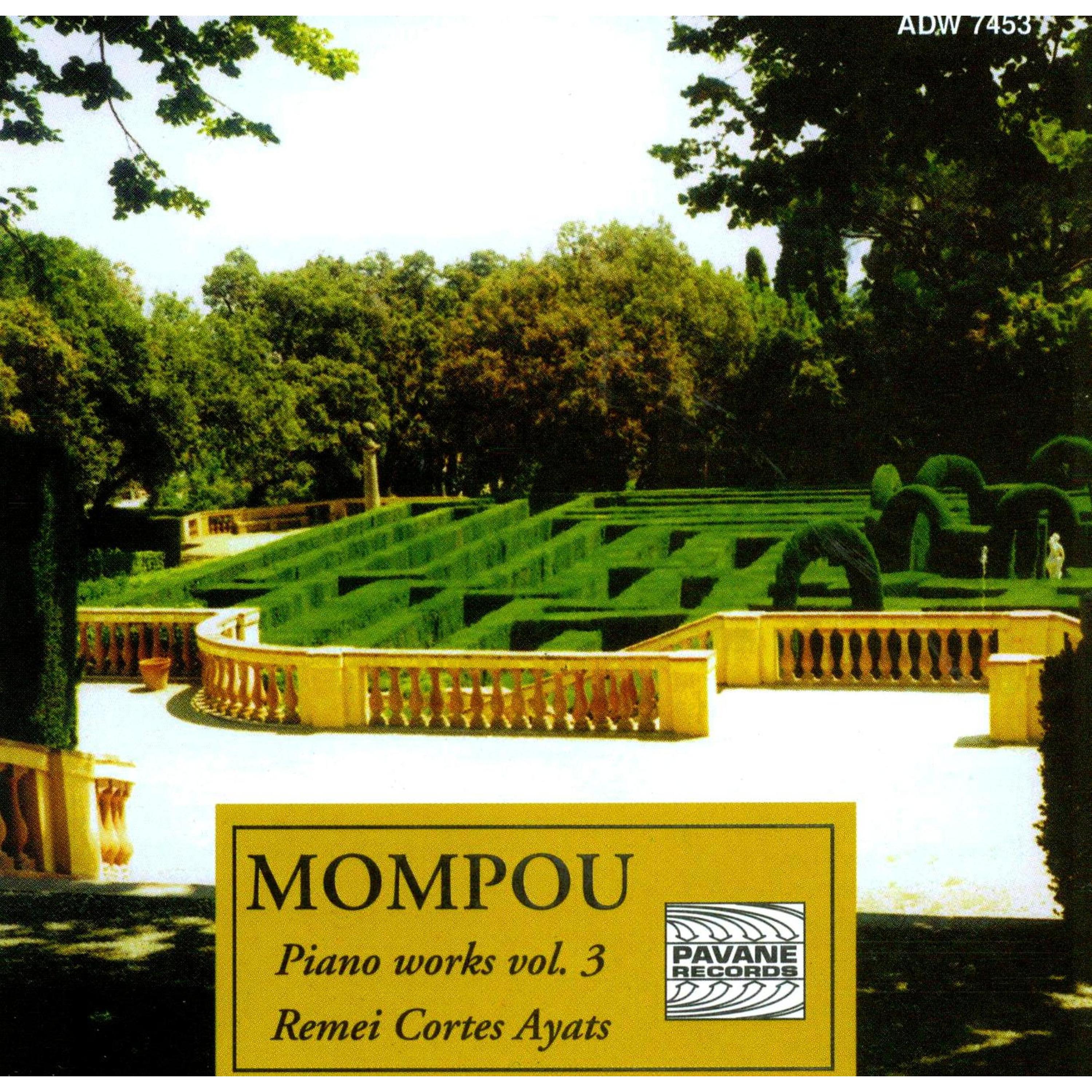 Постер альбома Mompou: Piano Works, Vol. 3