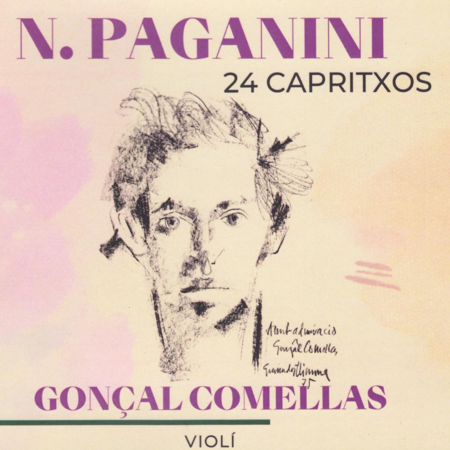Постер альбома Gonçal Comellas 24 Capritxos de N. Paganini