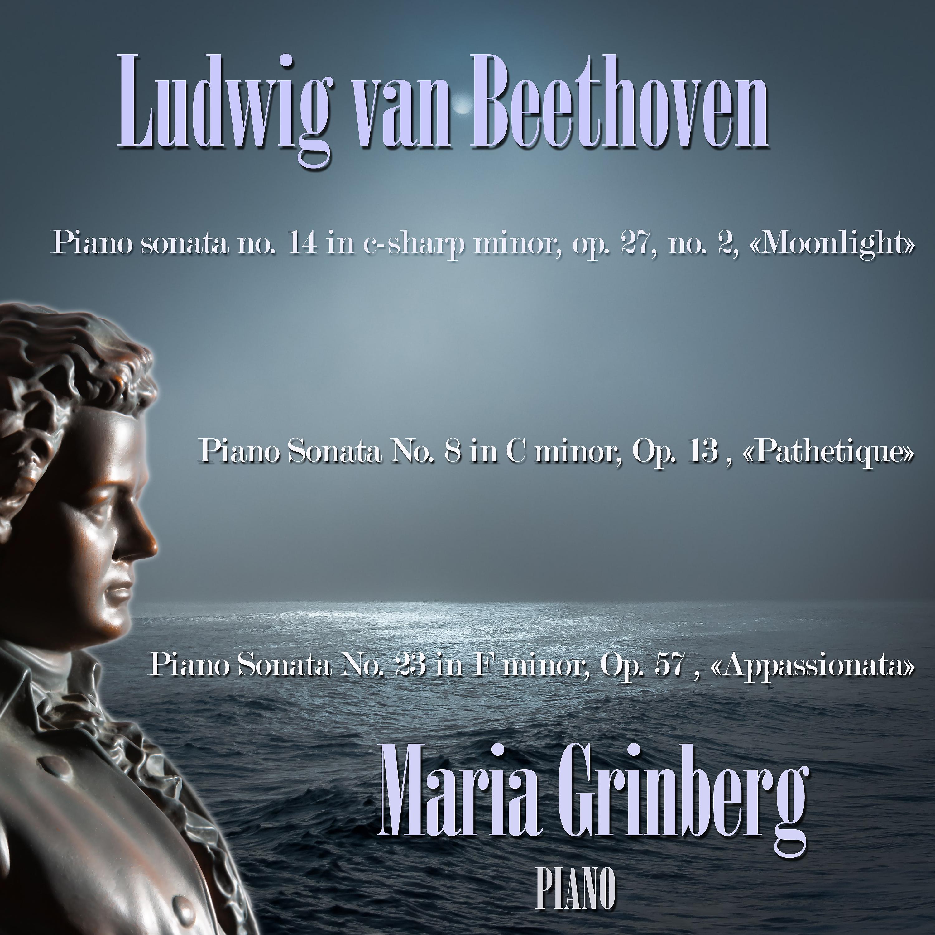 Постер альбома Ludwig van Beethoven: Piano Sonata No. 14 in C-Sharp Minor,   Op. 27, No. 2, «Moonlight»,  Piano Sonata No. 8 in C Minor, Op. 13, «Pathétique», Piano Sonata No. 23 in F Minor, Op. 57, «Appassionata»