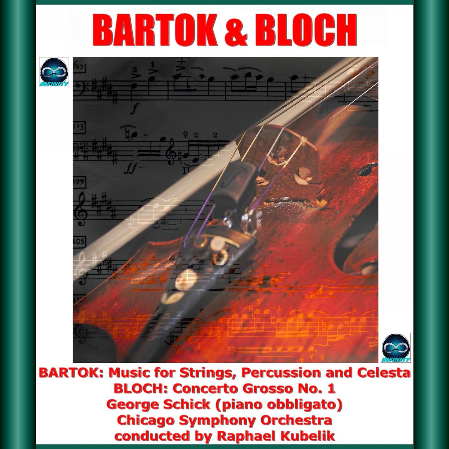 Постер альбома Bartok & Bloch: Music for Strings, Percussion and Celesta - Concerto Grosso No. 1