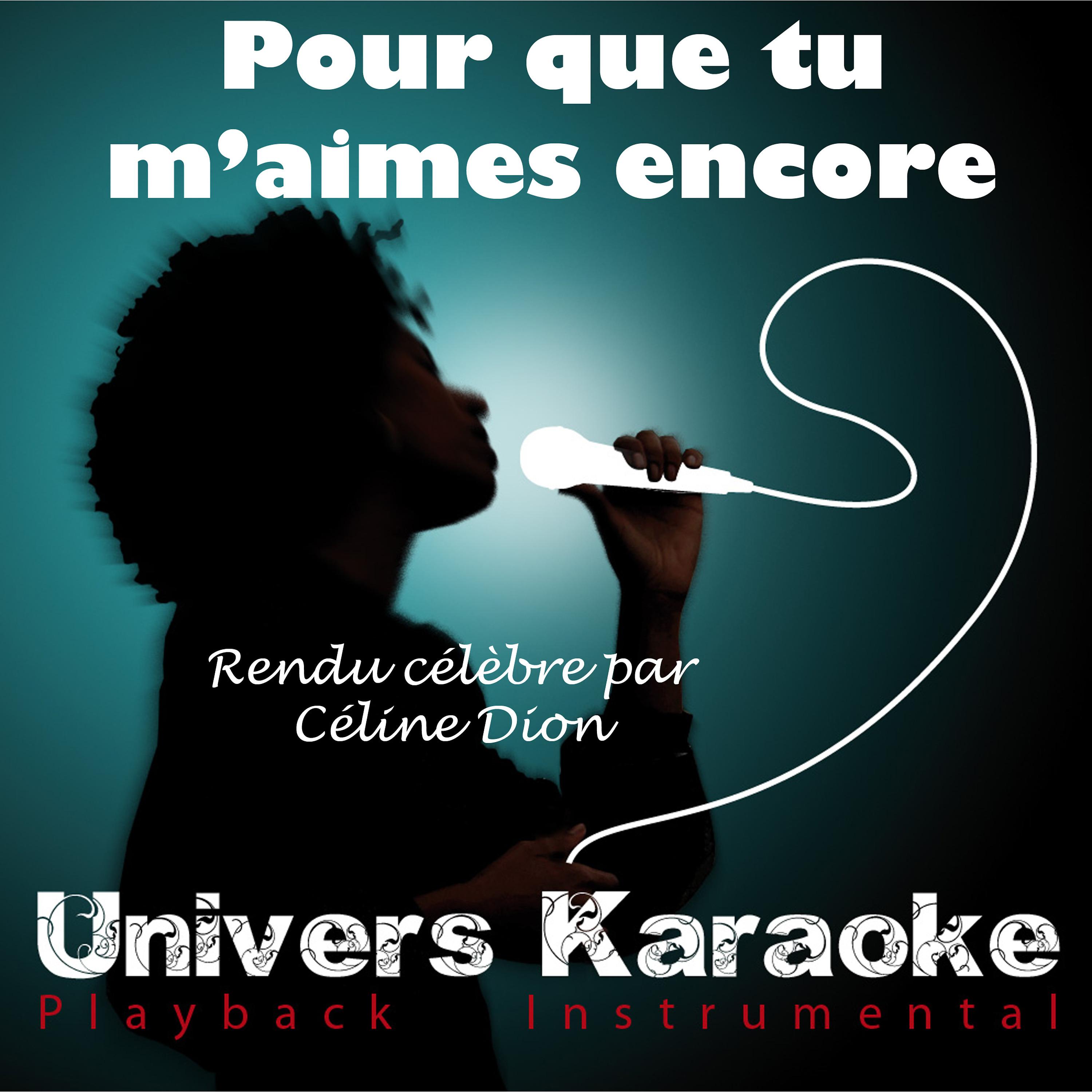 Постер альбома Pour que tu m'aimes encore (Rendu célèbre par Céline Dion) [Version karaoké] - Single