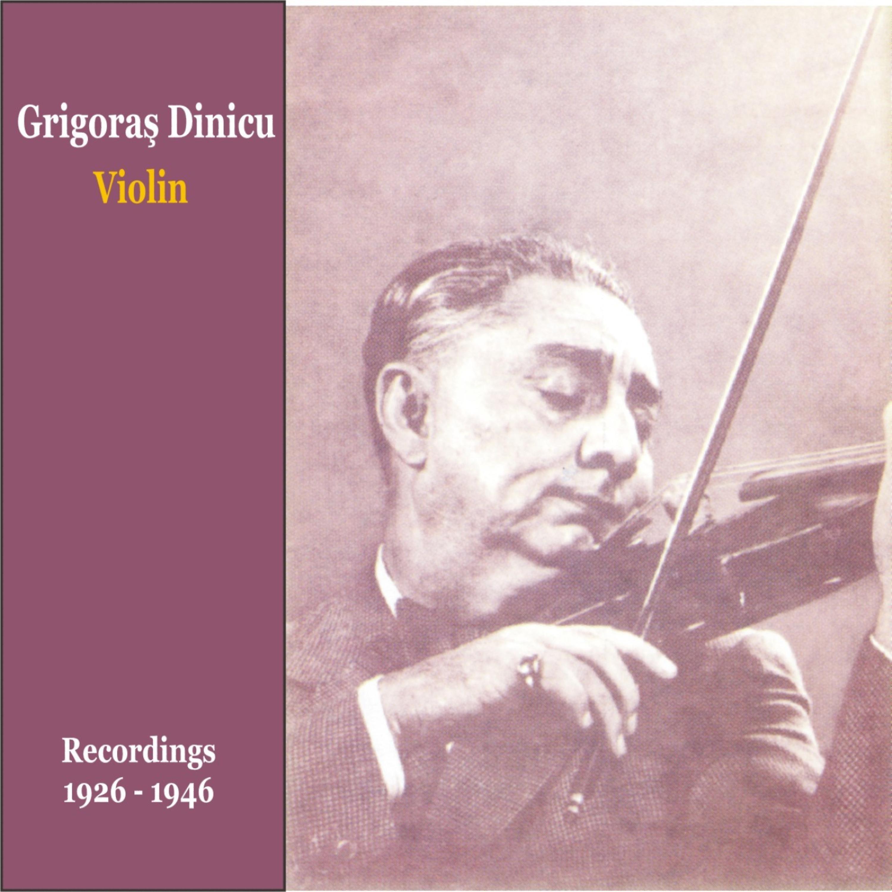 Постер альбома Romanian Violin / Romanian Folk Music in 78 RPM / Recordings 1924-1946
