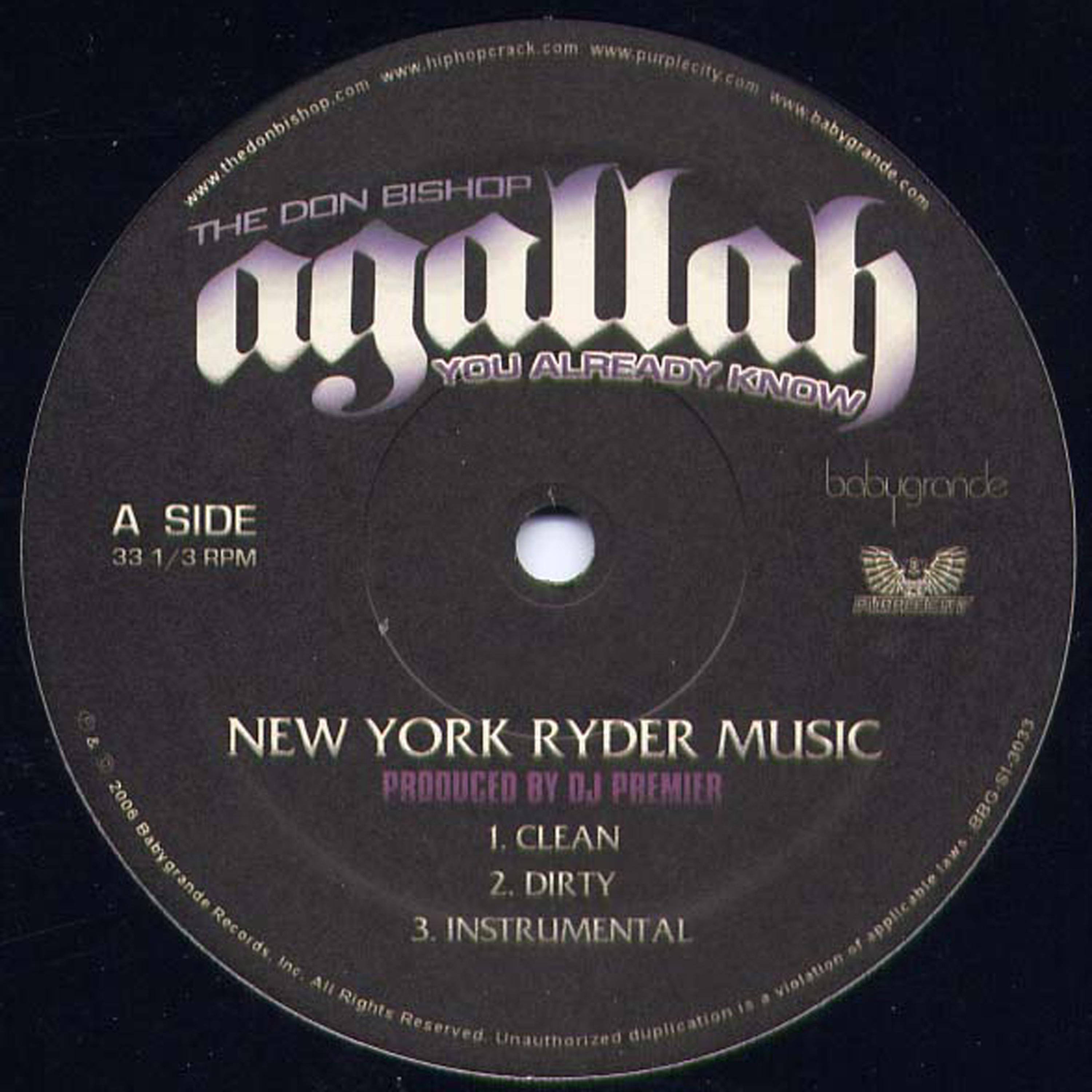 Постер альбома NY Ryder Music (12")