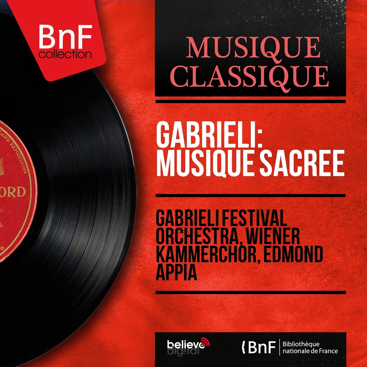 Постер альбома Gabrieli: Musique sacrée (Mono Version)