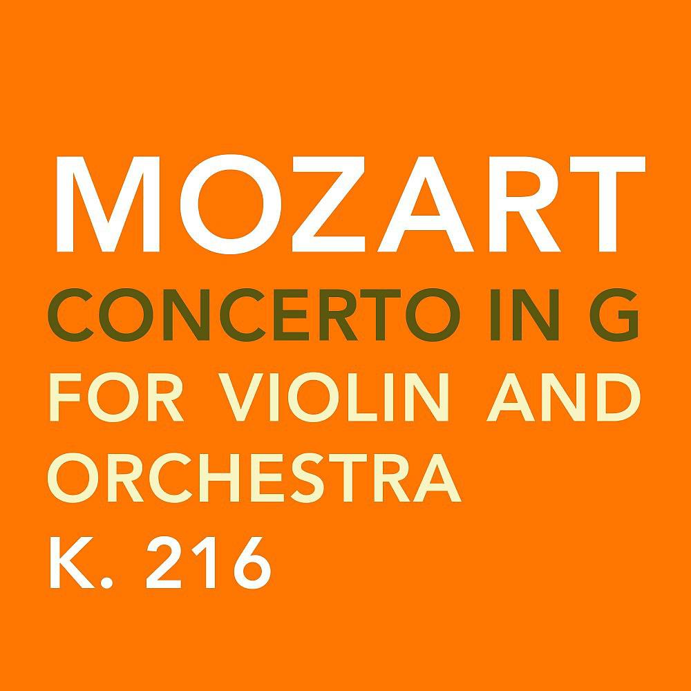 Постер альбома Mozart: Concerto in G, K.216