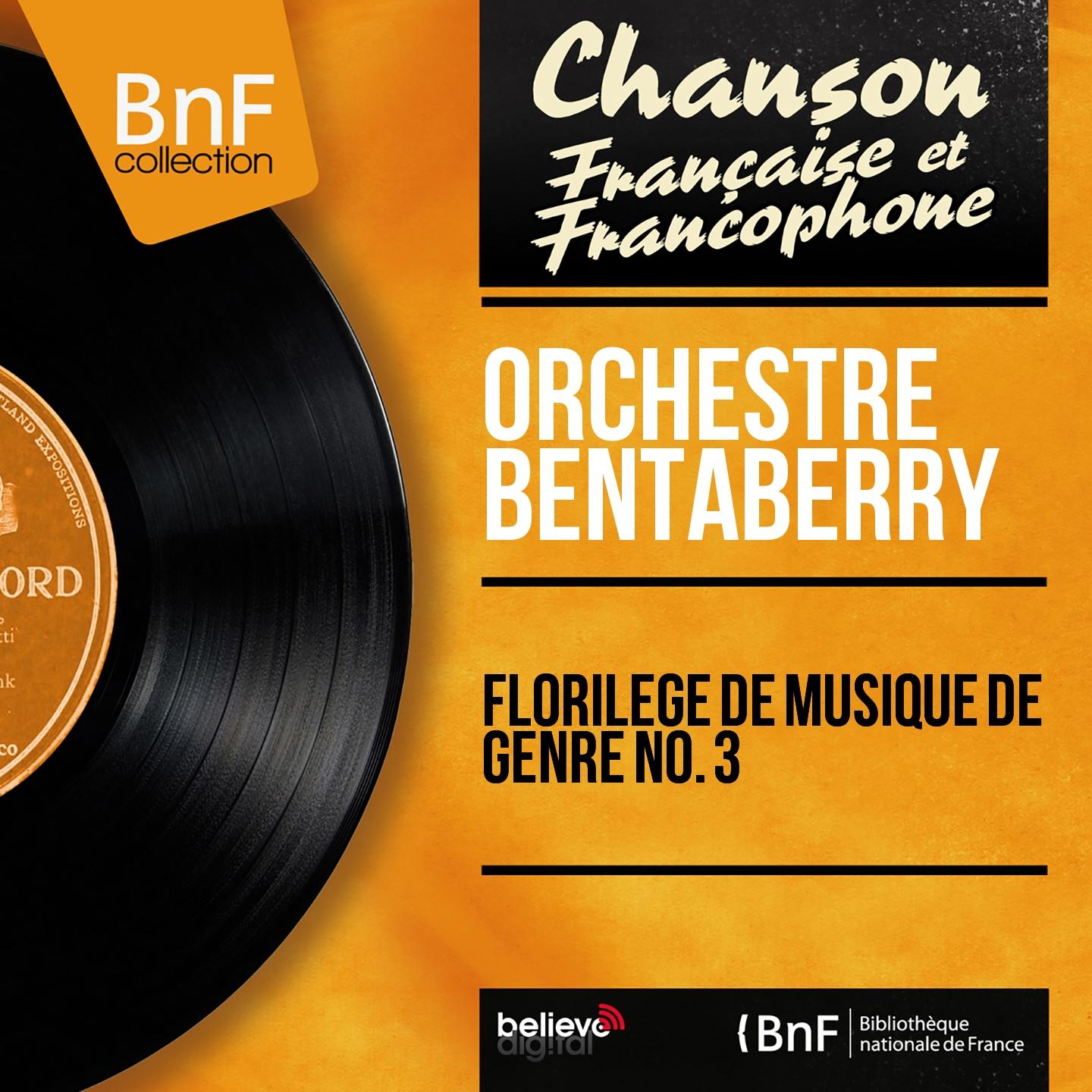 Постер альбома Florilège de musique de genre no. 3 (Mono version)