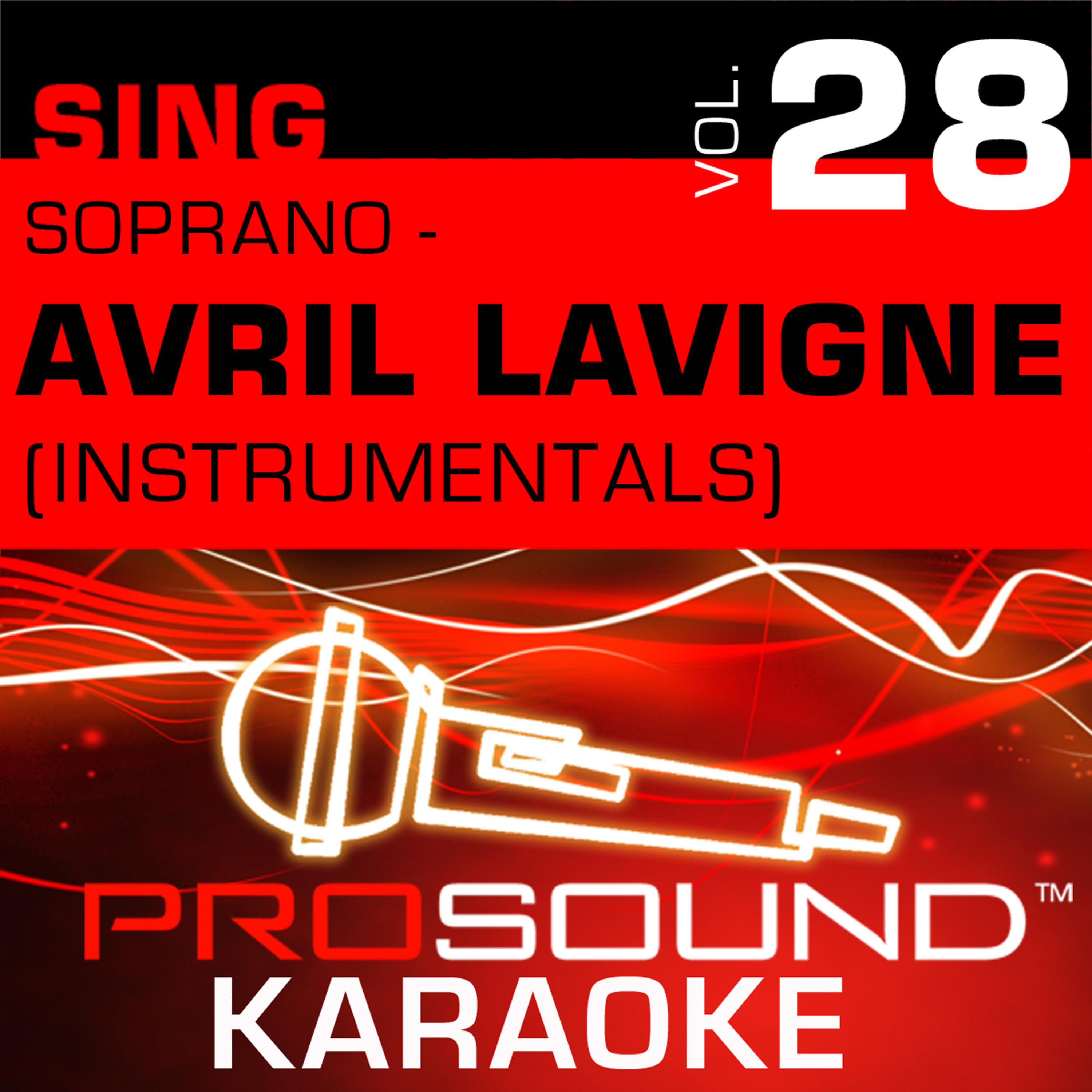 Постер альбома Sing Soprano - Avril Lavigne, Vol. 28 (Karaoke Performance Tracks)