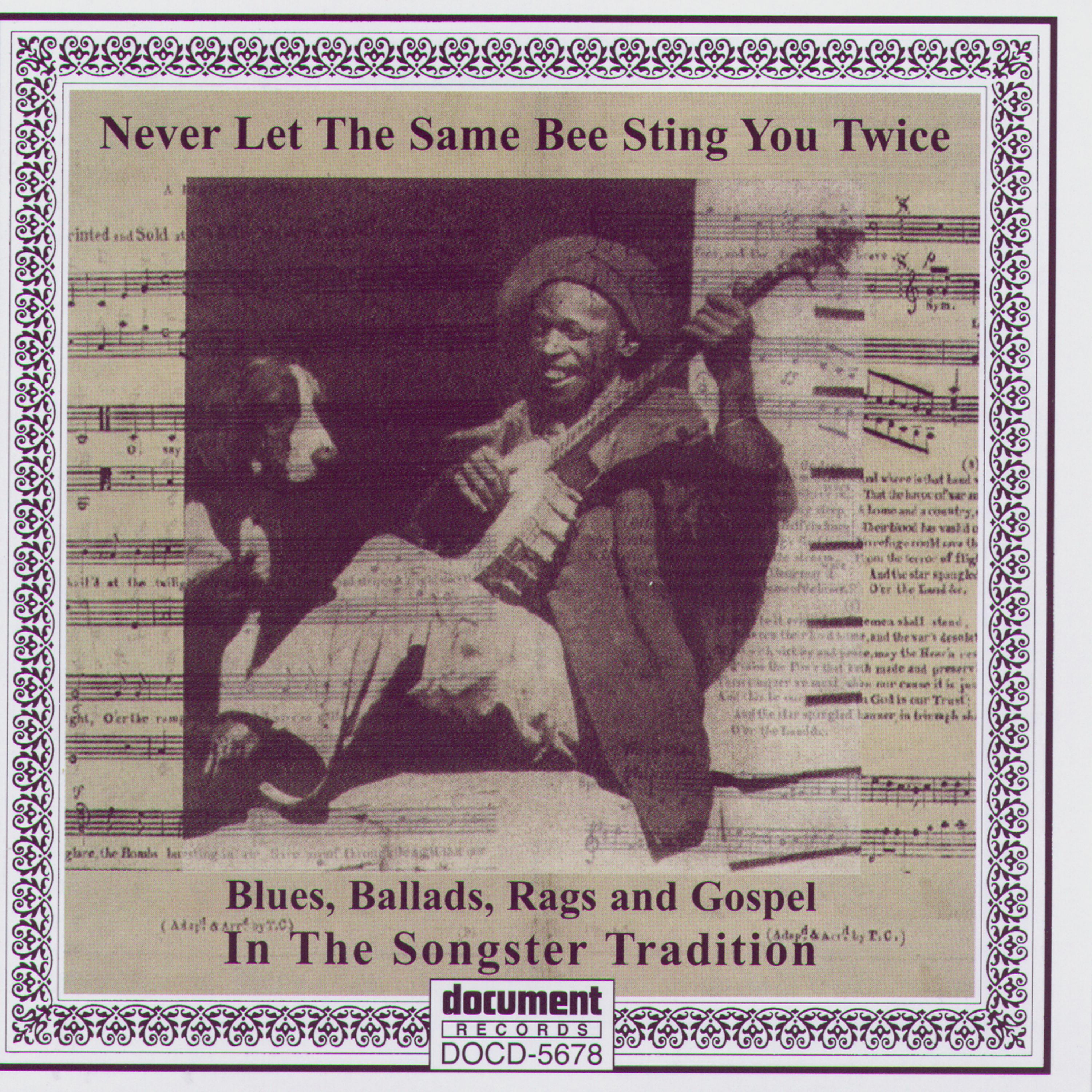 Постер альбома Never Let The Same Bee Sting You Twice - Blues, Ballads, Rags & Gospel In The Songster Tradition