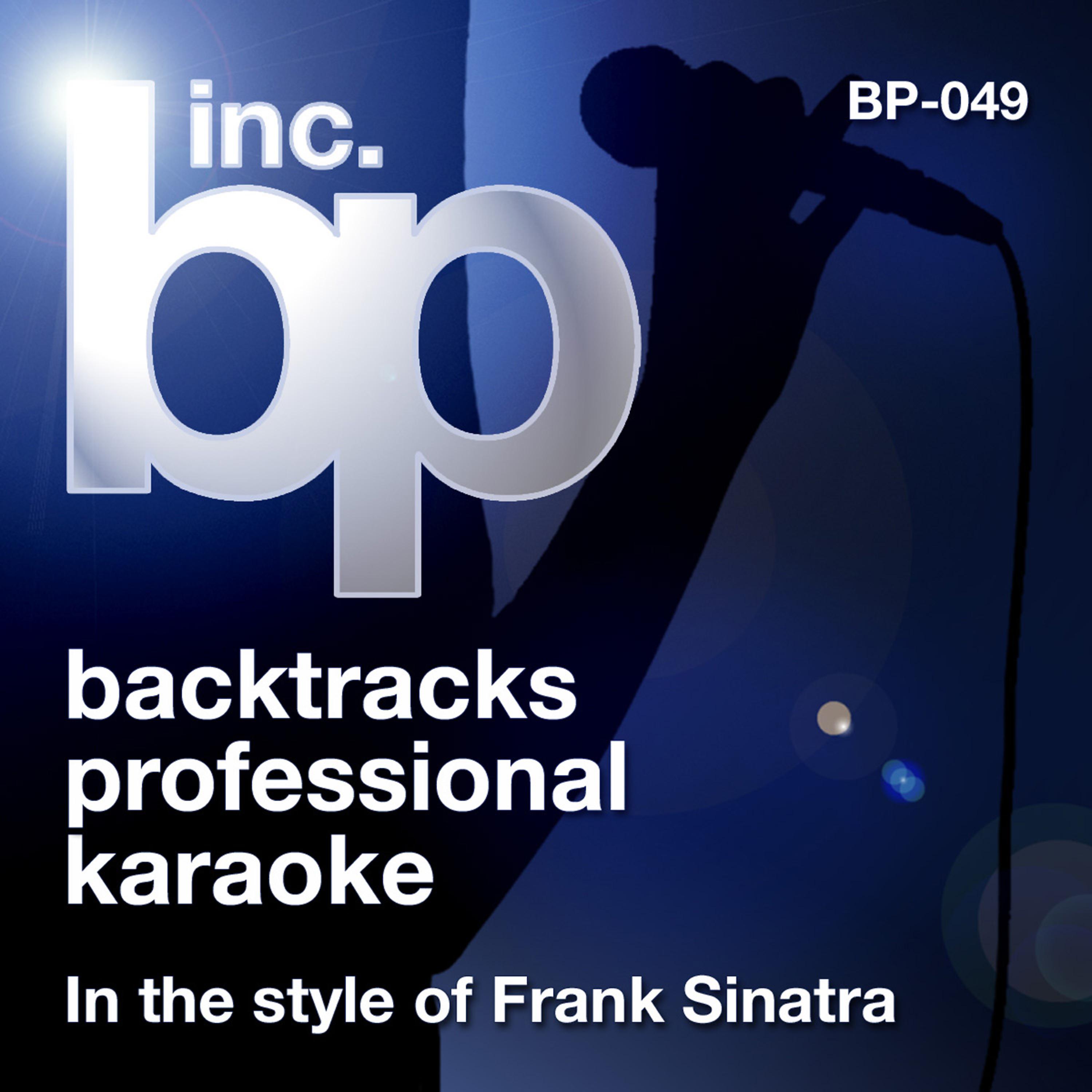 Постер альбома Karaoke: In the Style of Frank Sinatra (Karaoke Version)