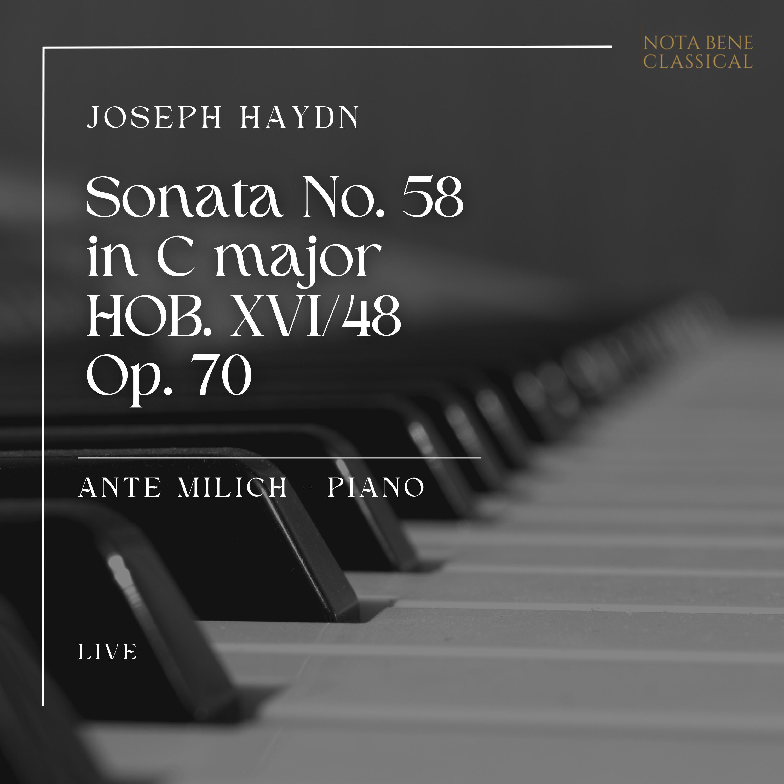 Постер альбома Haydn: Keyboard Sonata No. 58 in C Major, Op. 70, Hob. XVI:48