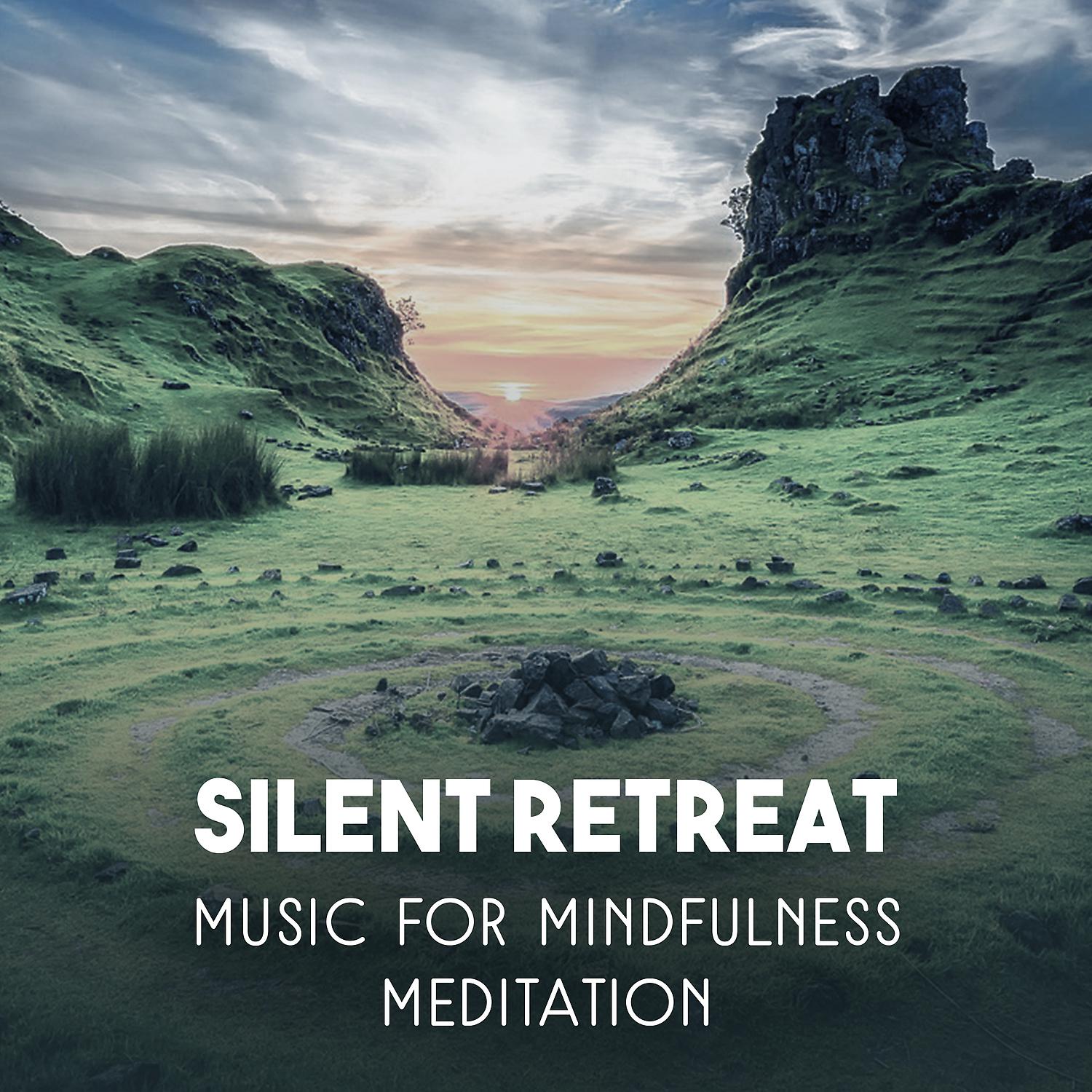 Постер альбома Silent Retreat: Music for Mindfulness Meditation, Serene Relaxation, Peaceful Mind, Calm Dreams & Blissfulness