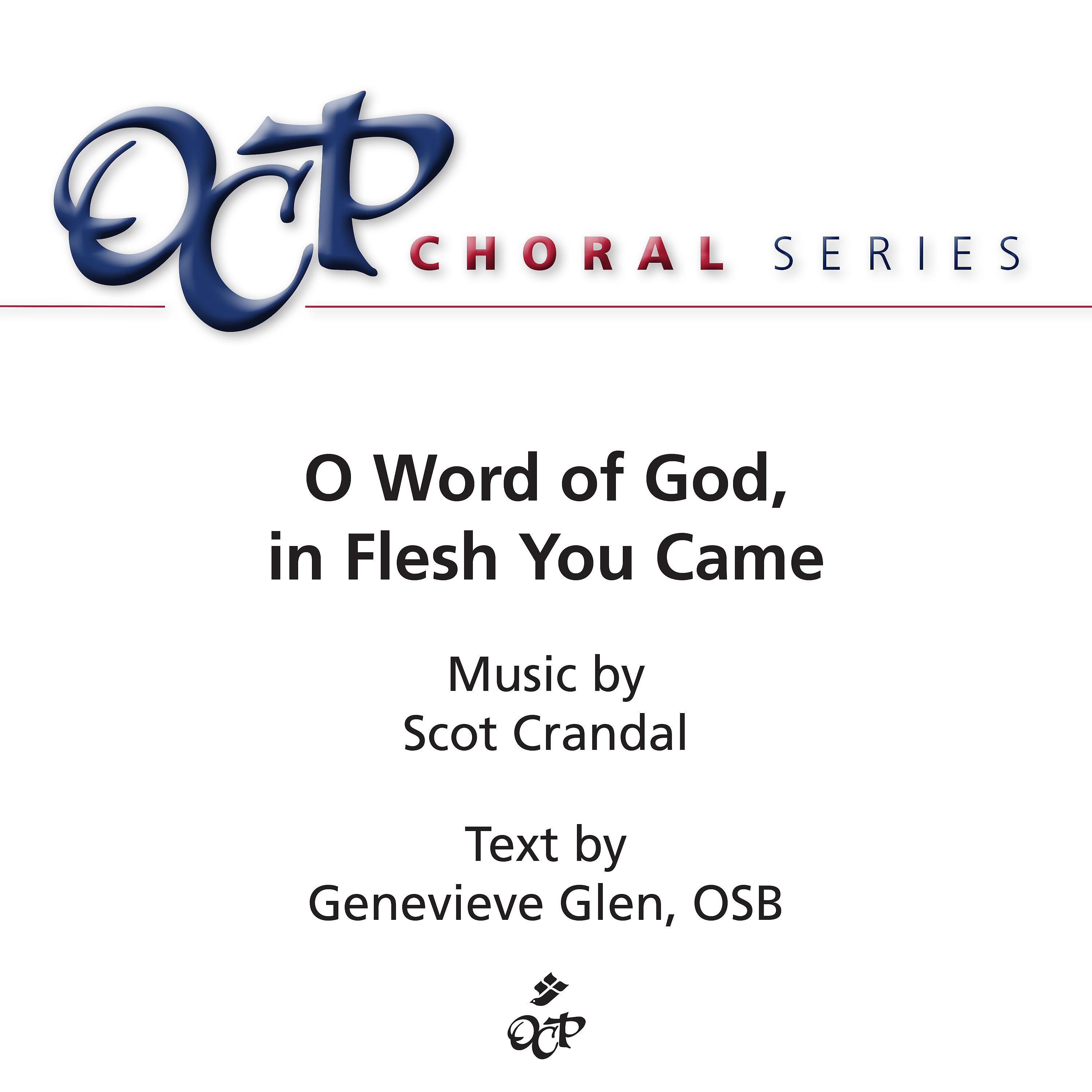 Постер альбома O Word of God, in Flesh You Came