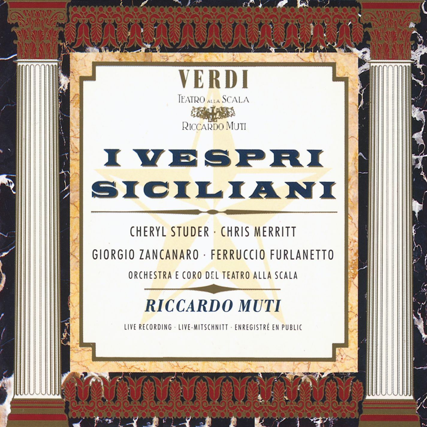 Постер альбома Verdi: I Vespri siciliani