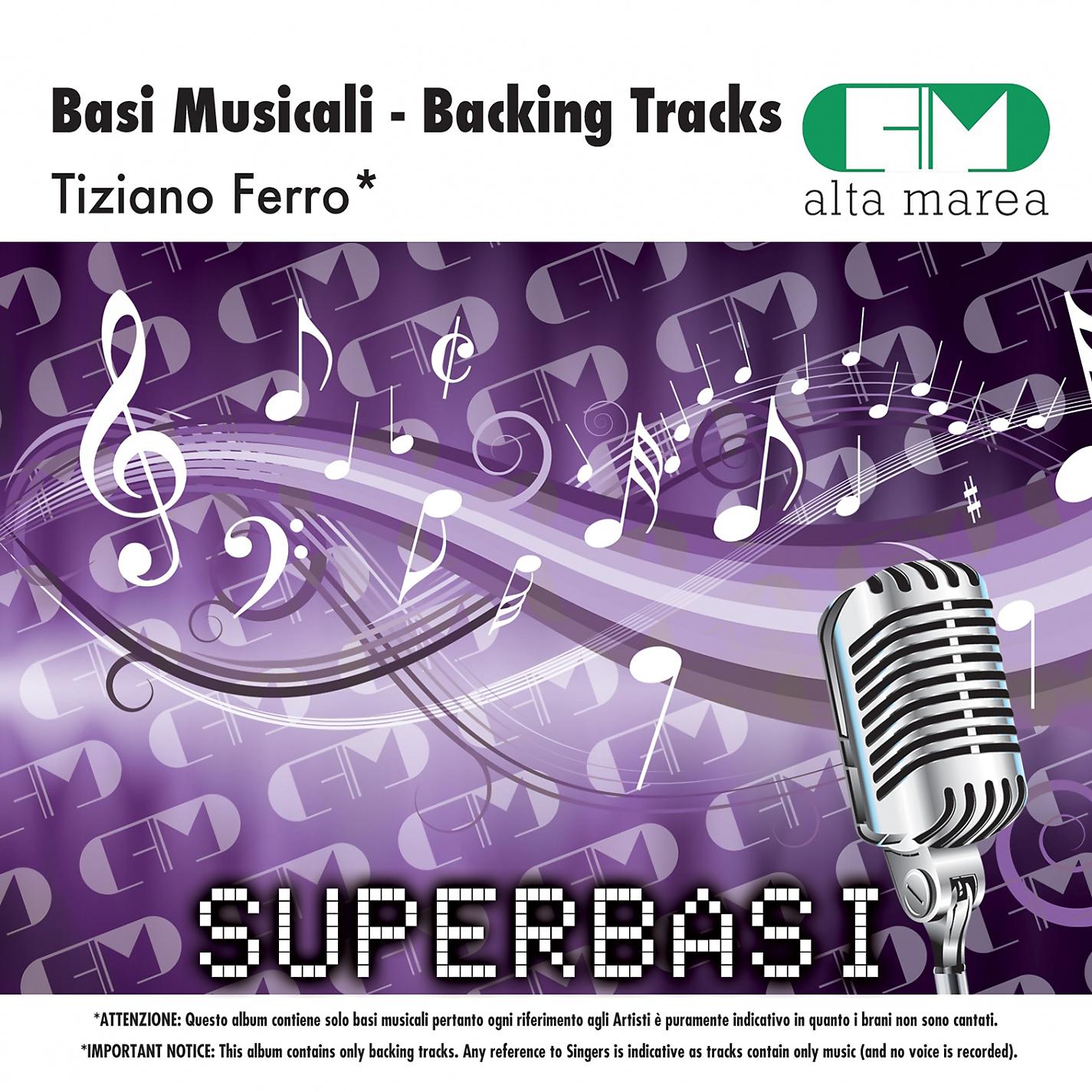 Постер альбома Basi Musicali: Tiziano Ferro (Backing Tracks)
