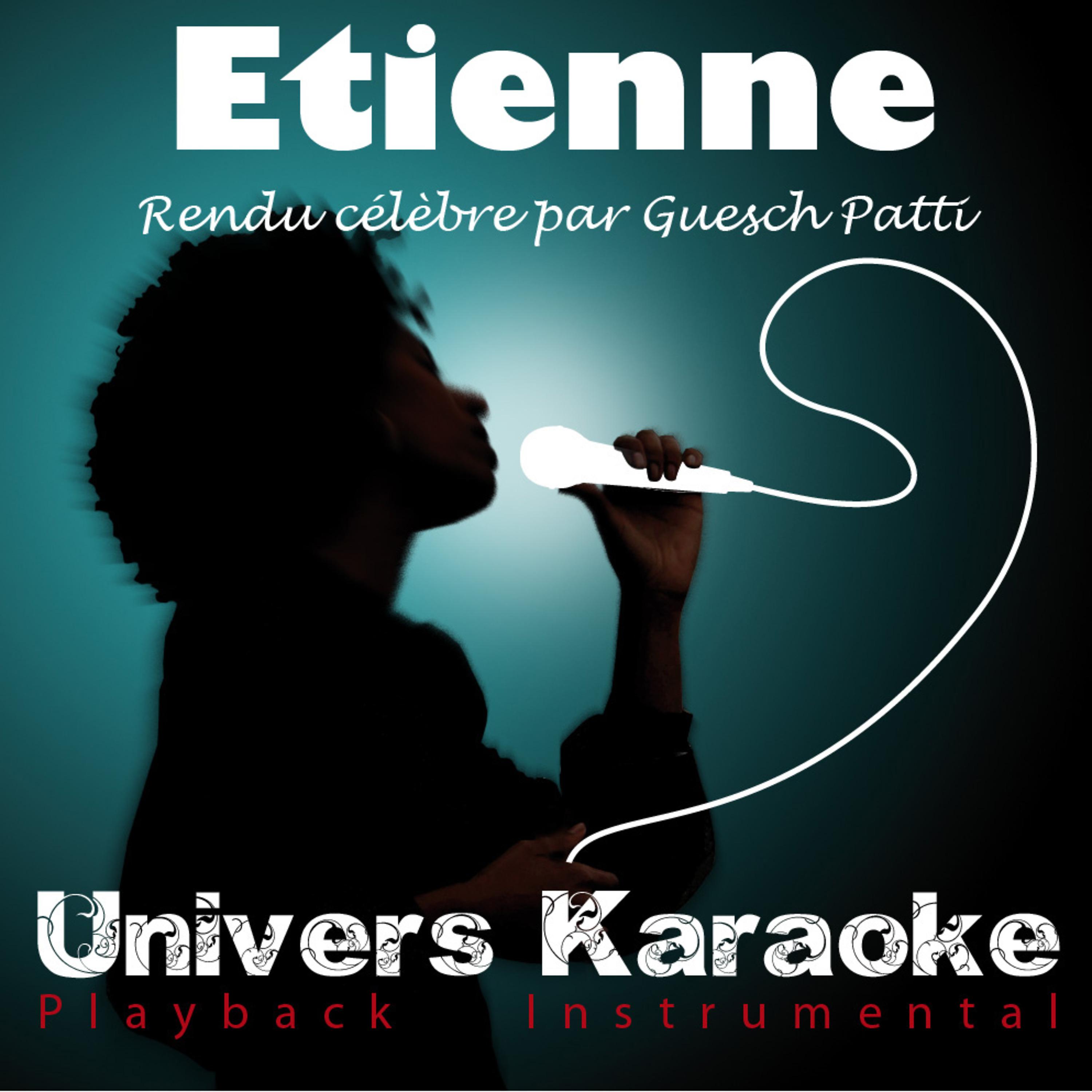 Постер альбома Etienne (Rendu célèbre par Guesch Patti) [Version Karaoké] - Single