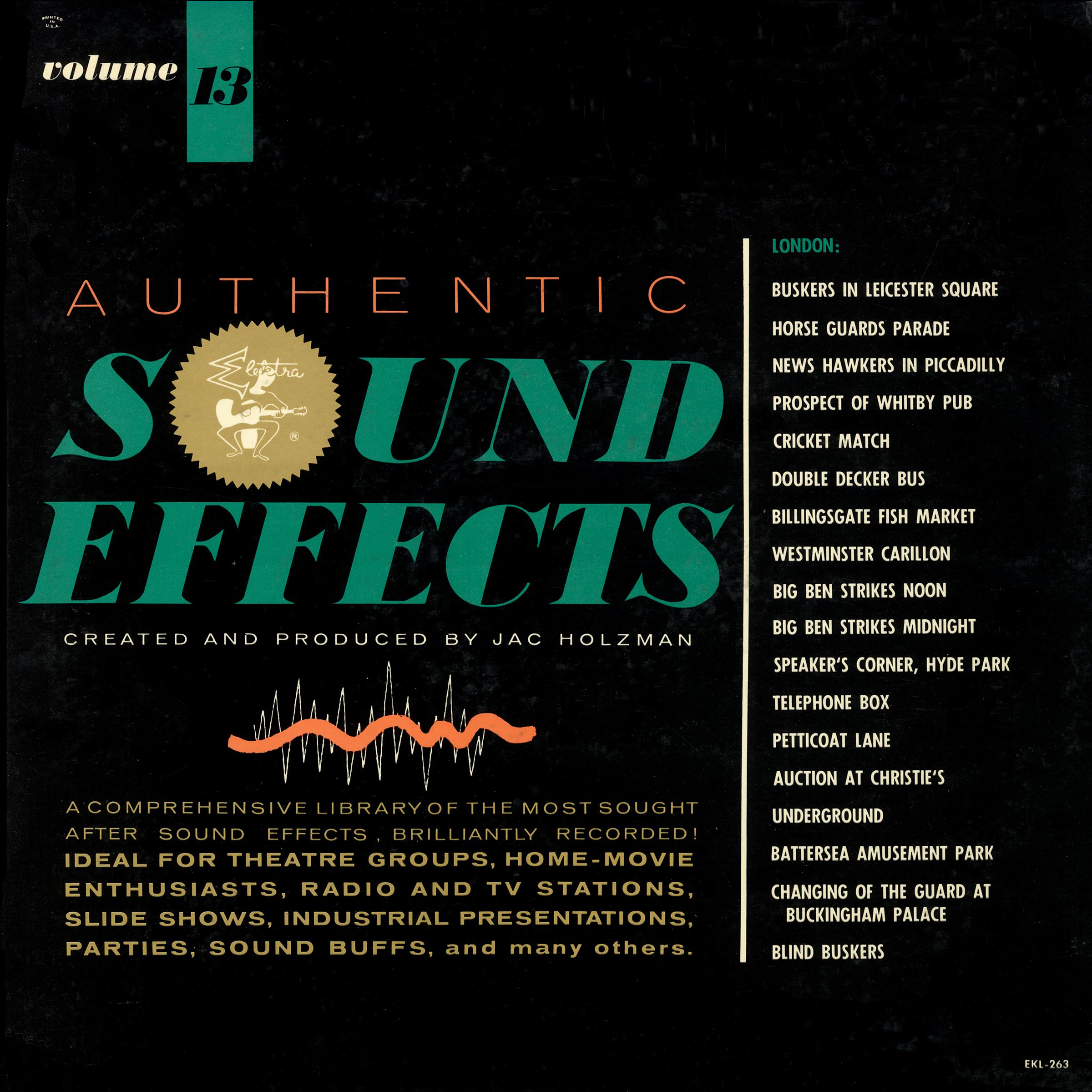 Постер альбома Authentic Sound Effects (Vol. 13)