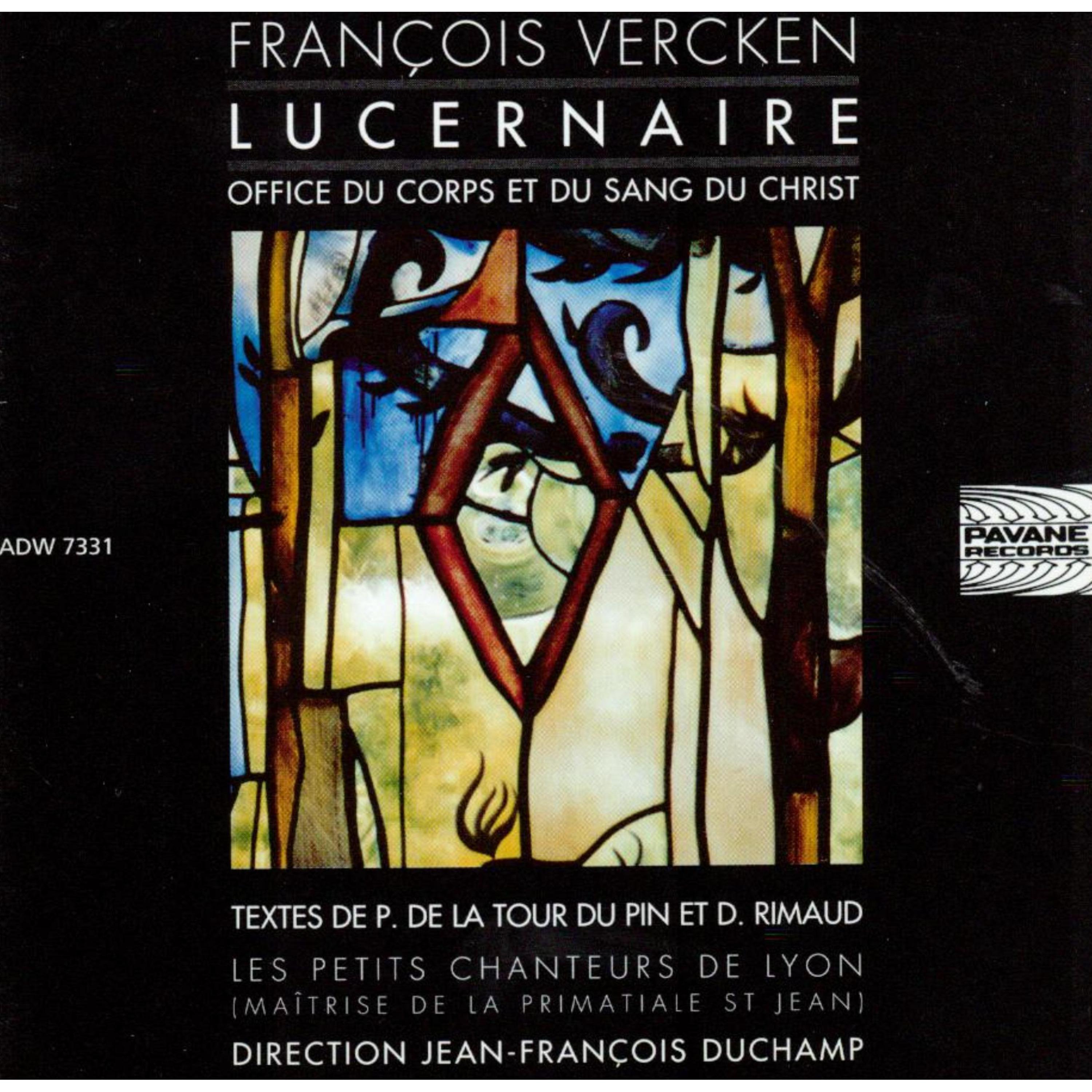 Постер альбома Vercken: Lucernaire, Office du corps et du sang du Christ