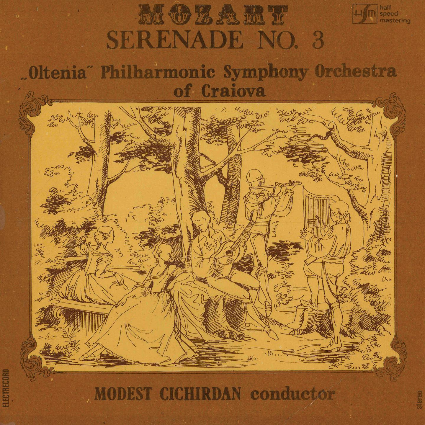 Постер альбома Wolfgang Amadeus Mozart: Serenada nr. 3