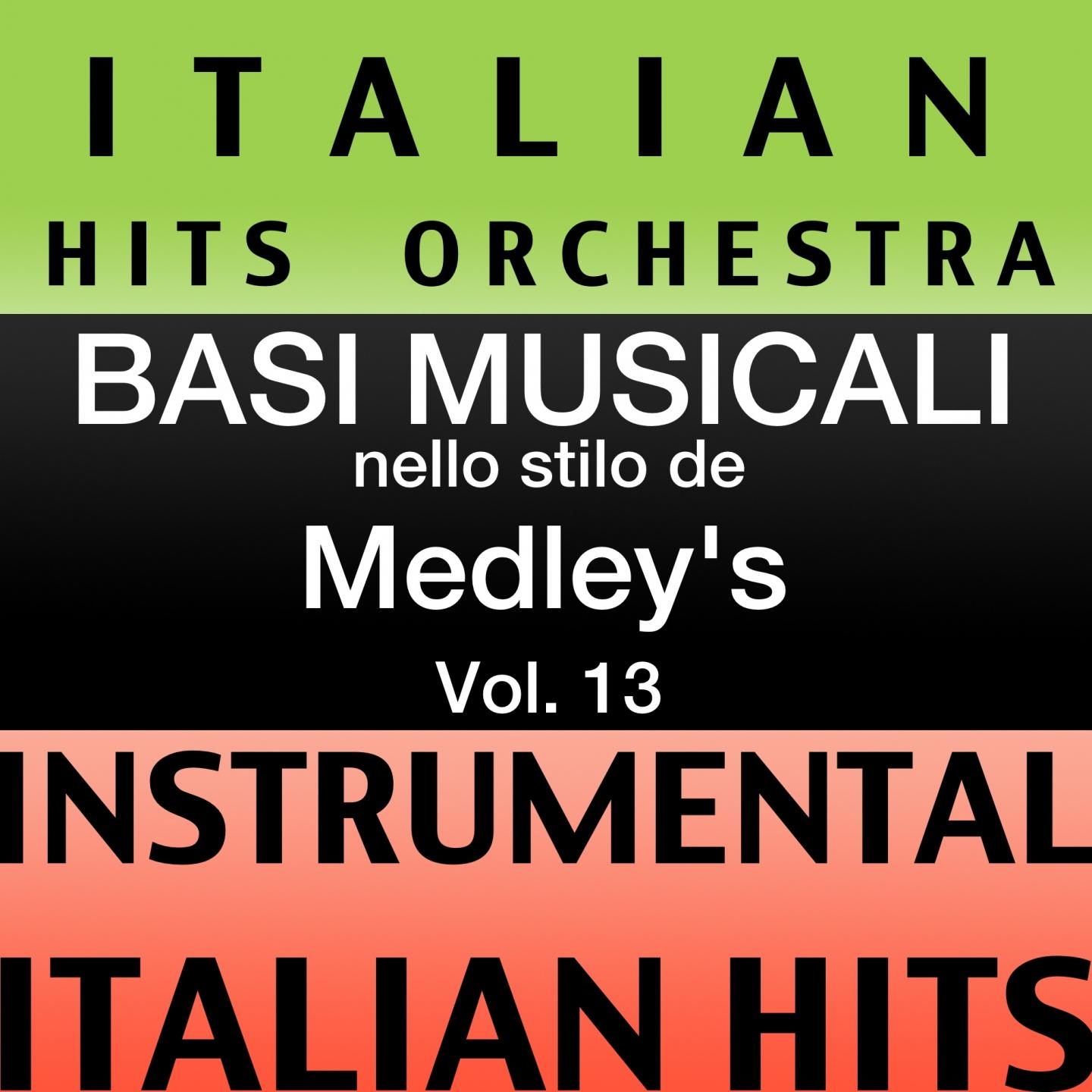 Постер альбома Basi musicale nello stilo dei medleys (instrumental karaoke tracks) Vol. 13