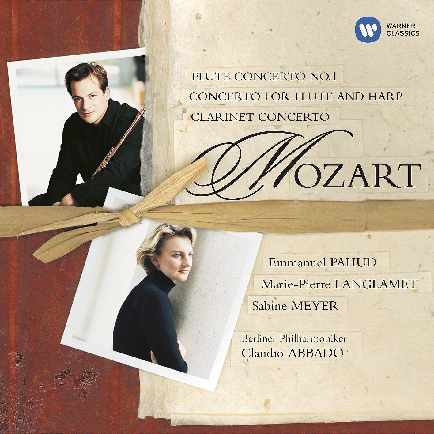 Постер альбома Mozart: Flute Concerto No. 1, K. 313 - Flute and Harp Concerto, K. 299 & Clarinet Concerto, K. 622