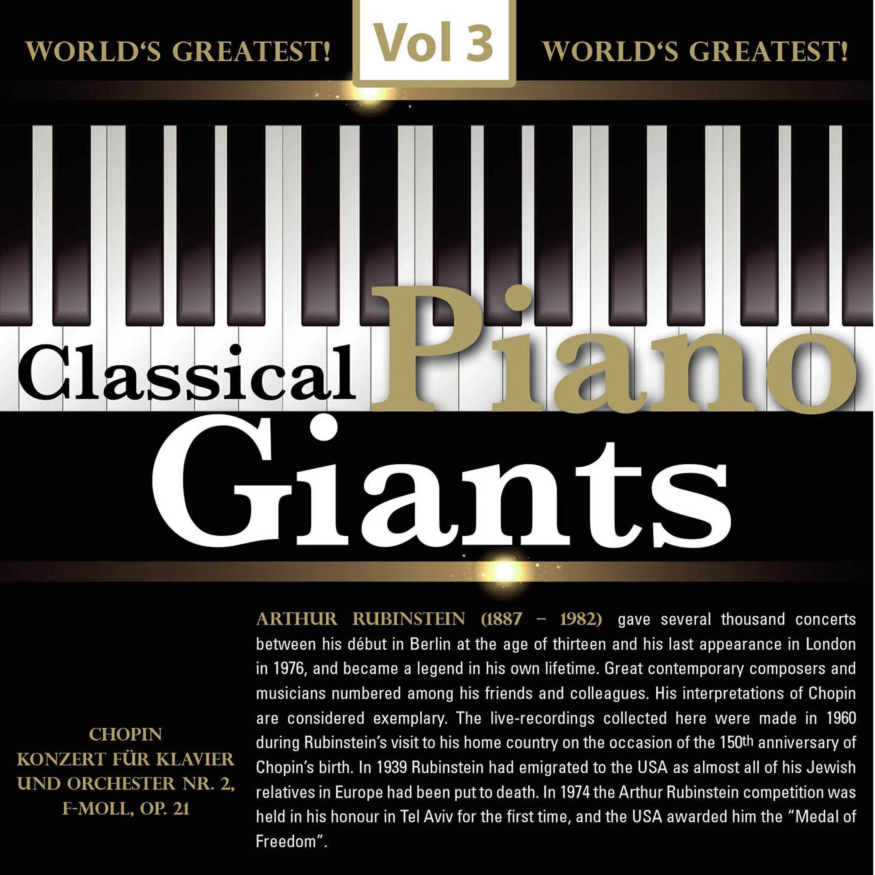 Постер альбома Classical - Piano Giants, Vol.3
