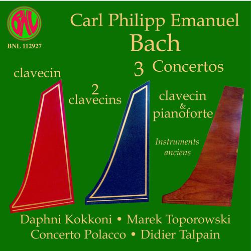 Постер альбома C. P. E. Bach: 3 Concertos sur instruments anciens
