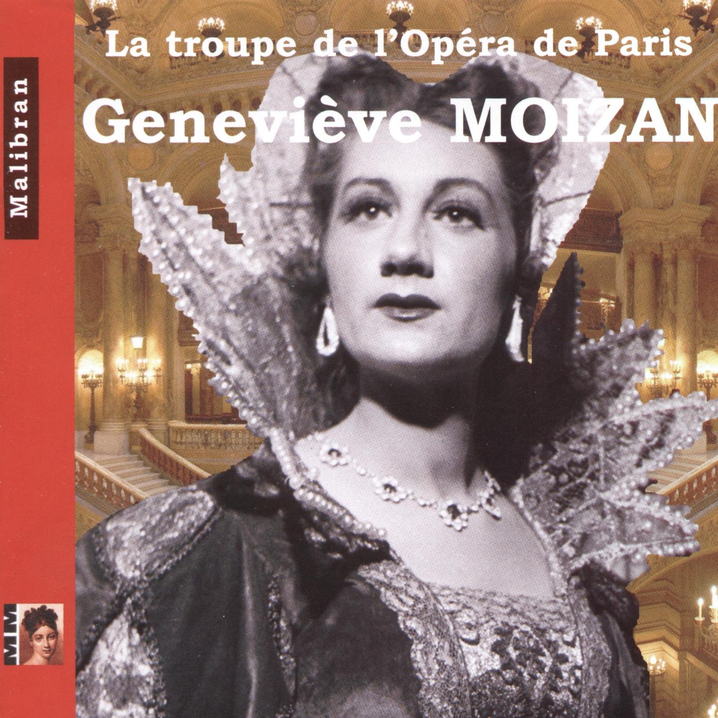 Постер альбома La troupe de l'opéra de Paris : Geneviève Moizan