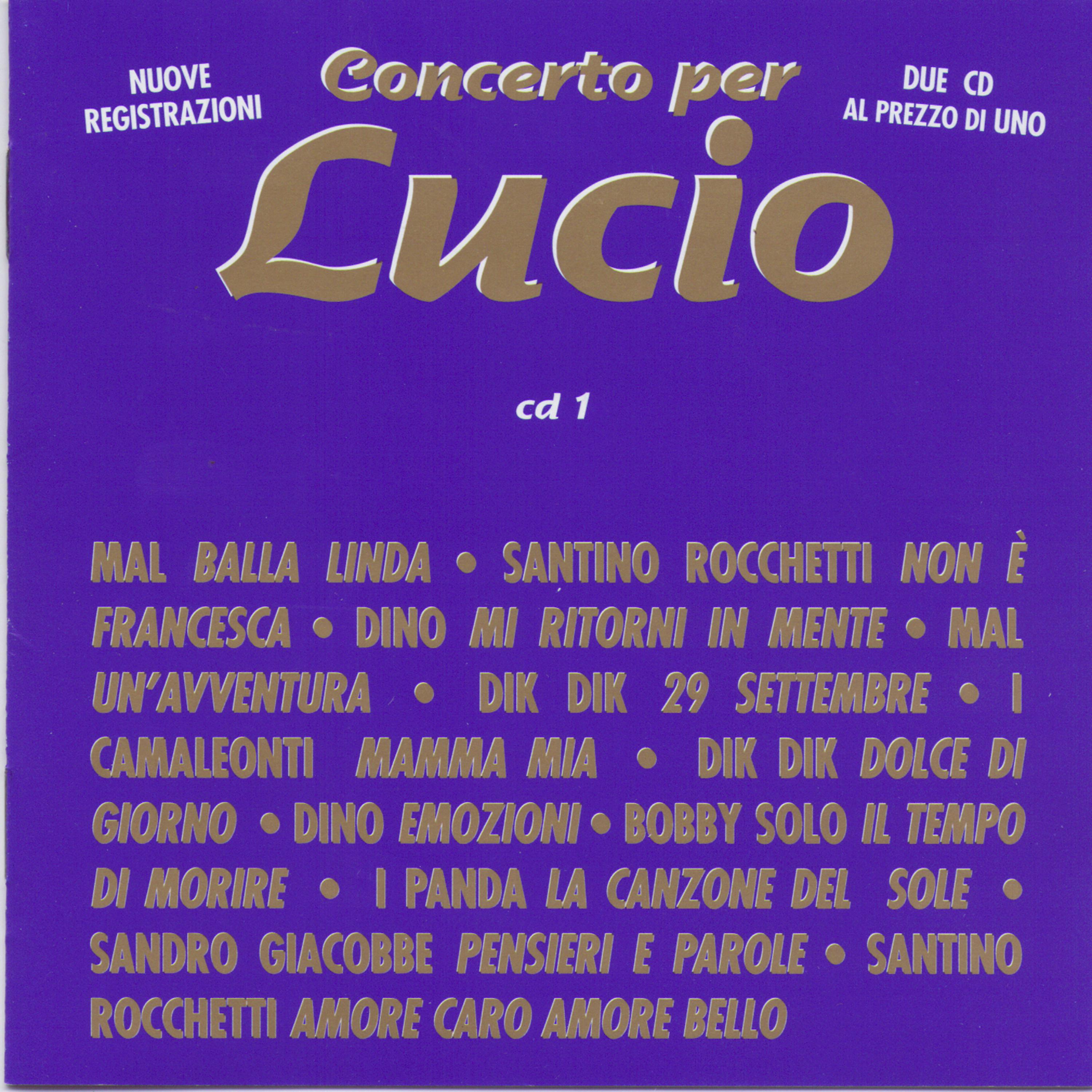 Постер альбома Concerto Per Lucio