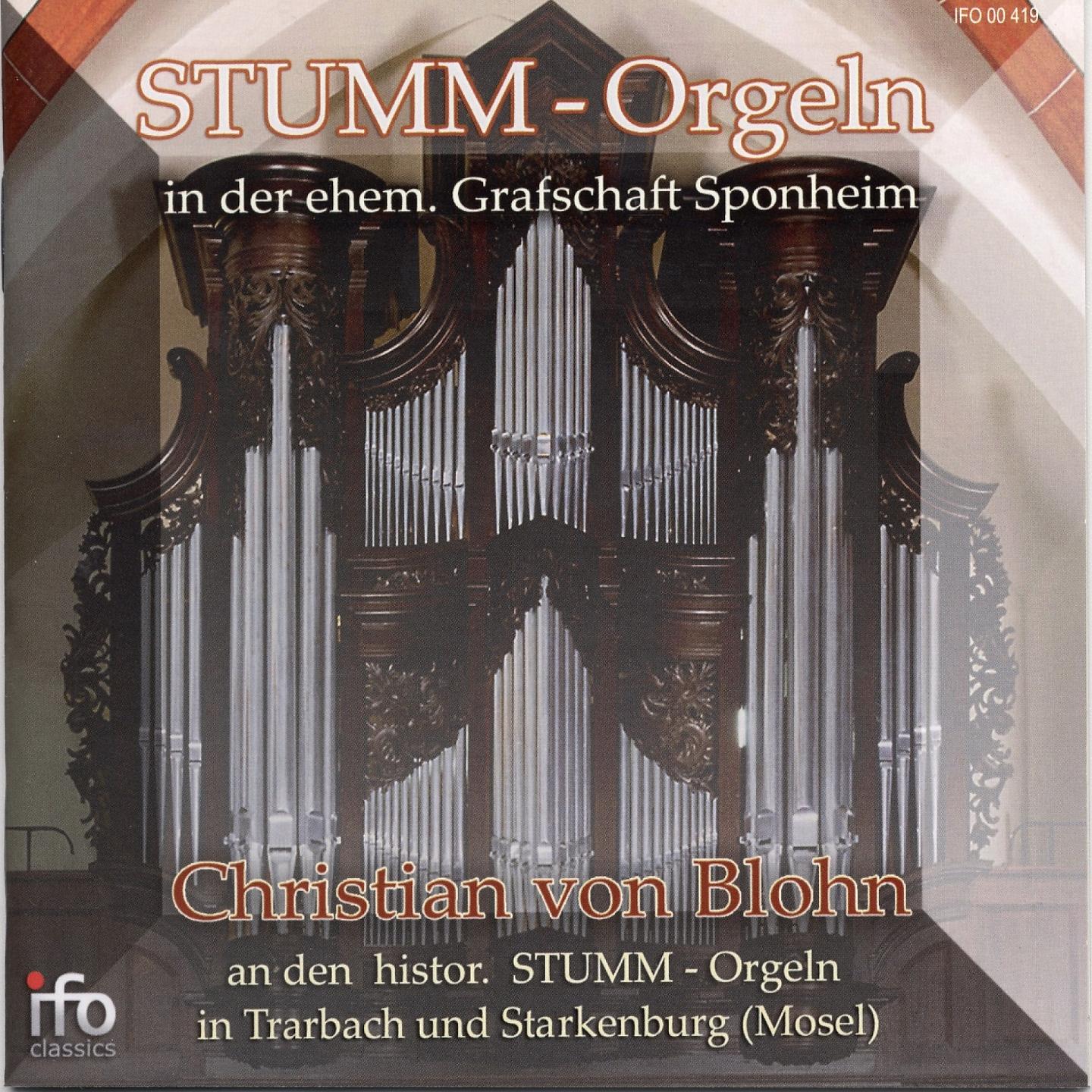 Постер альбома Stumm-Orgeln in der ehemaligen Grafschaft Sponheim