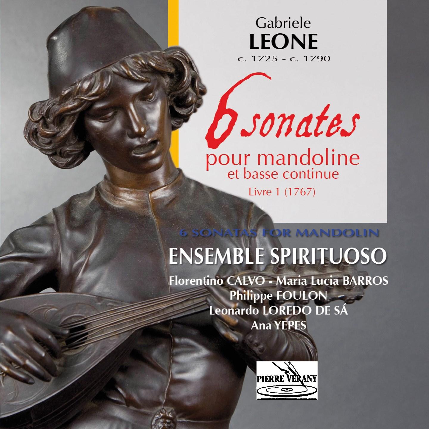 Постер альбома Leone: Six sonates pour la mandoline et basse, Livre I