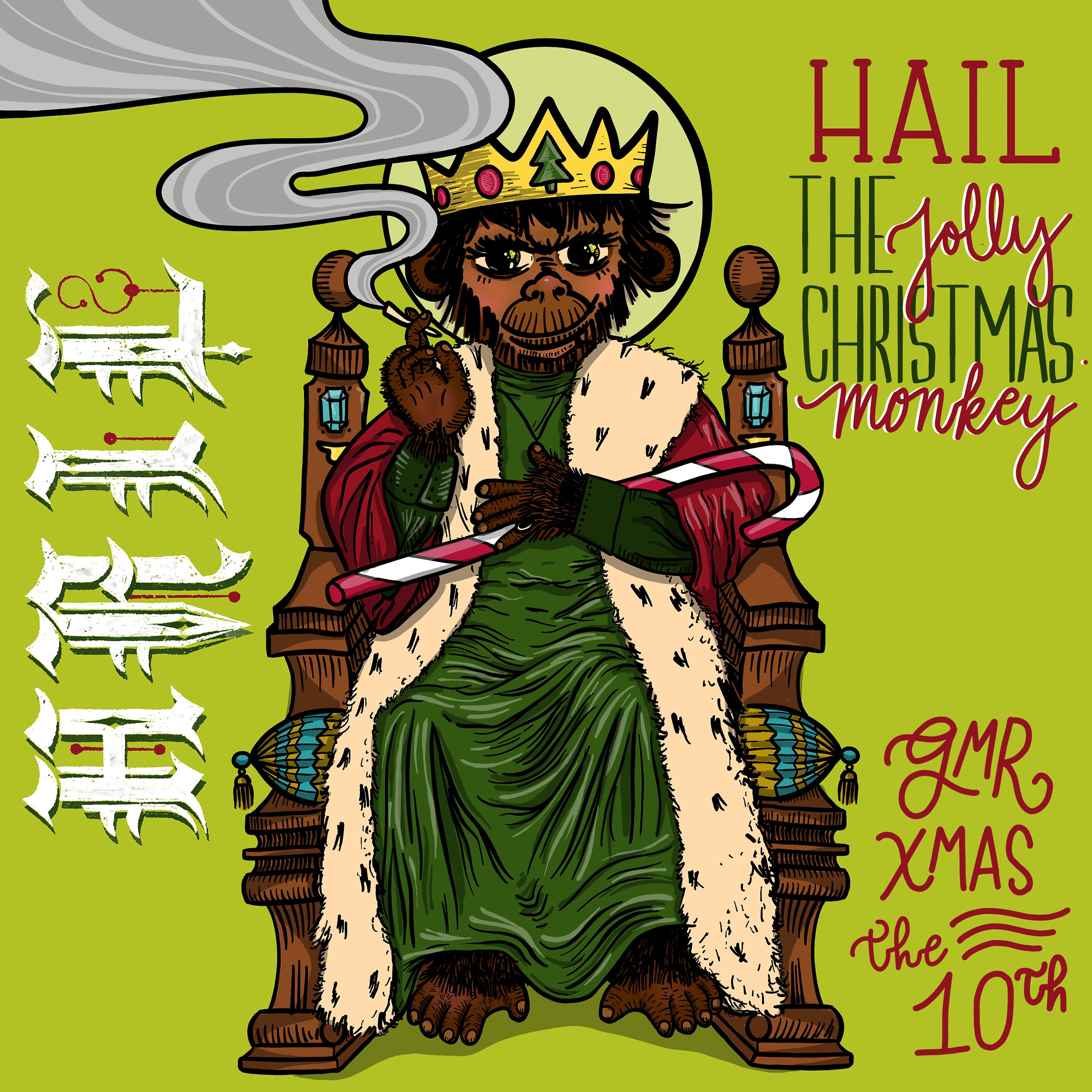 Постер альбома Hail the Jolly Christmas Monkey: Gmr Xmas the Tenth