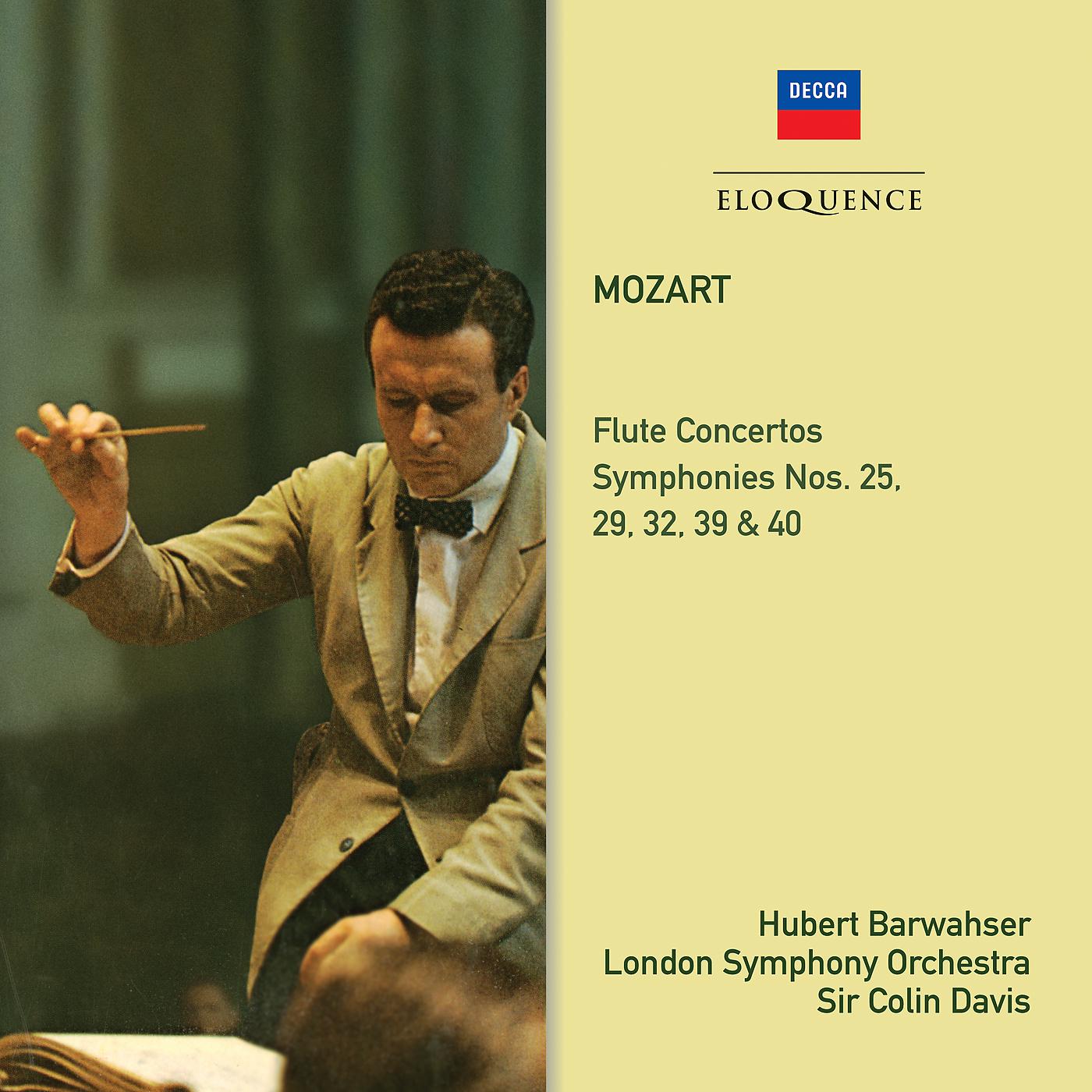 Постер альбома Mozart: Flute Concertos; Symphonies 39, 40, 25, 29, 32