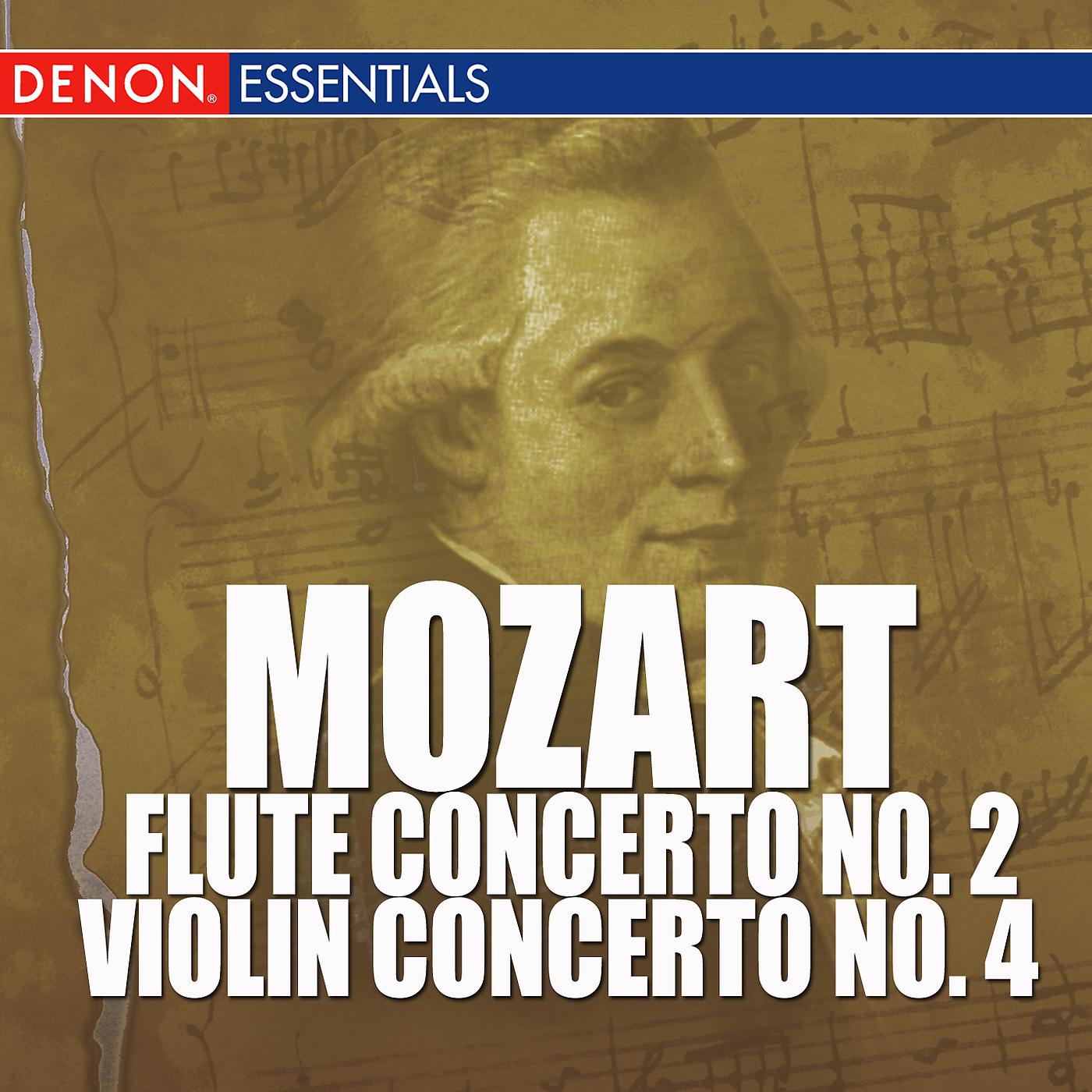 Постер альбома Mozart - Flute Concerto No. 2 - Violin Concerto No. 4
