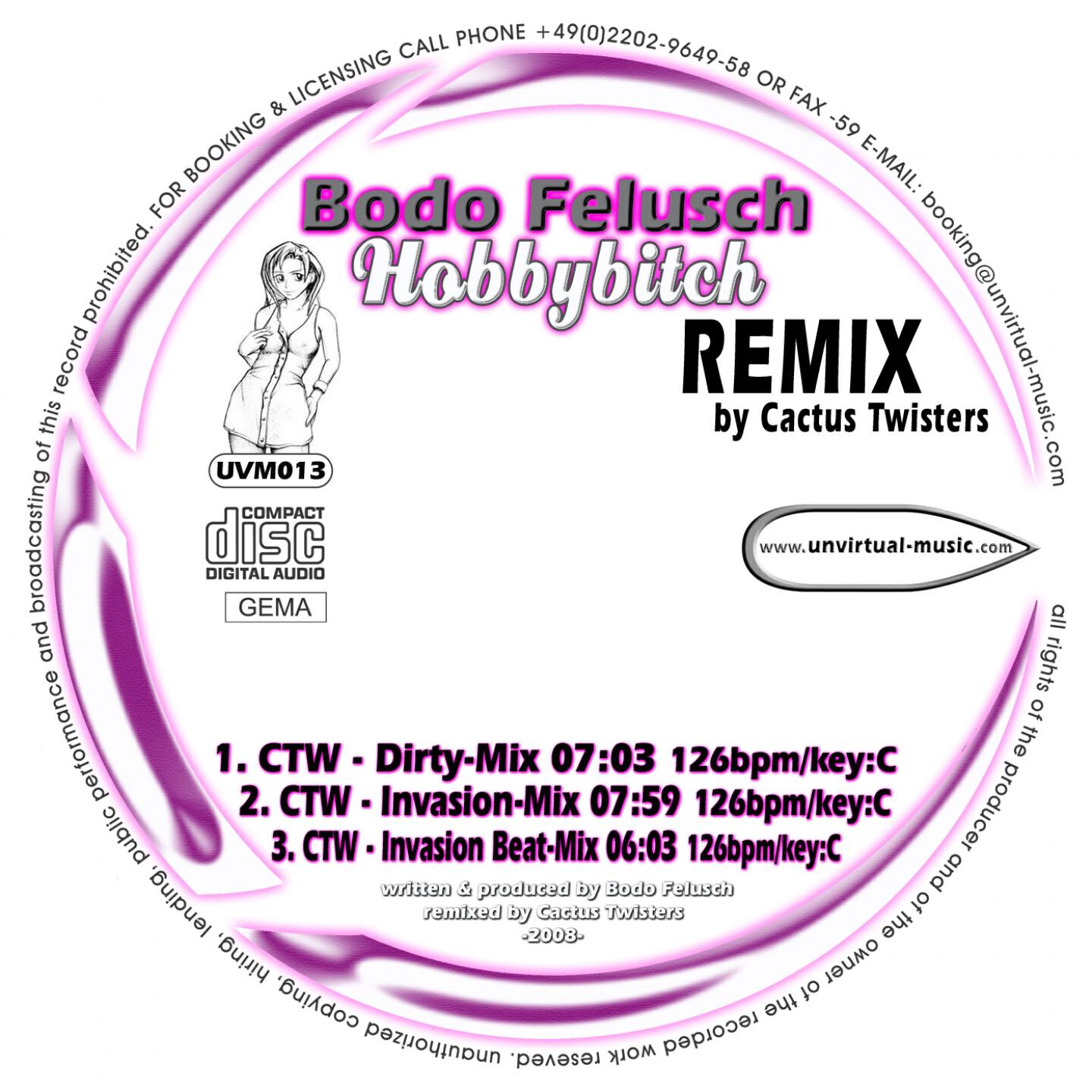 Bodo Felusch - Hobbybitch (Cactus Twisters Invasion Mix)